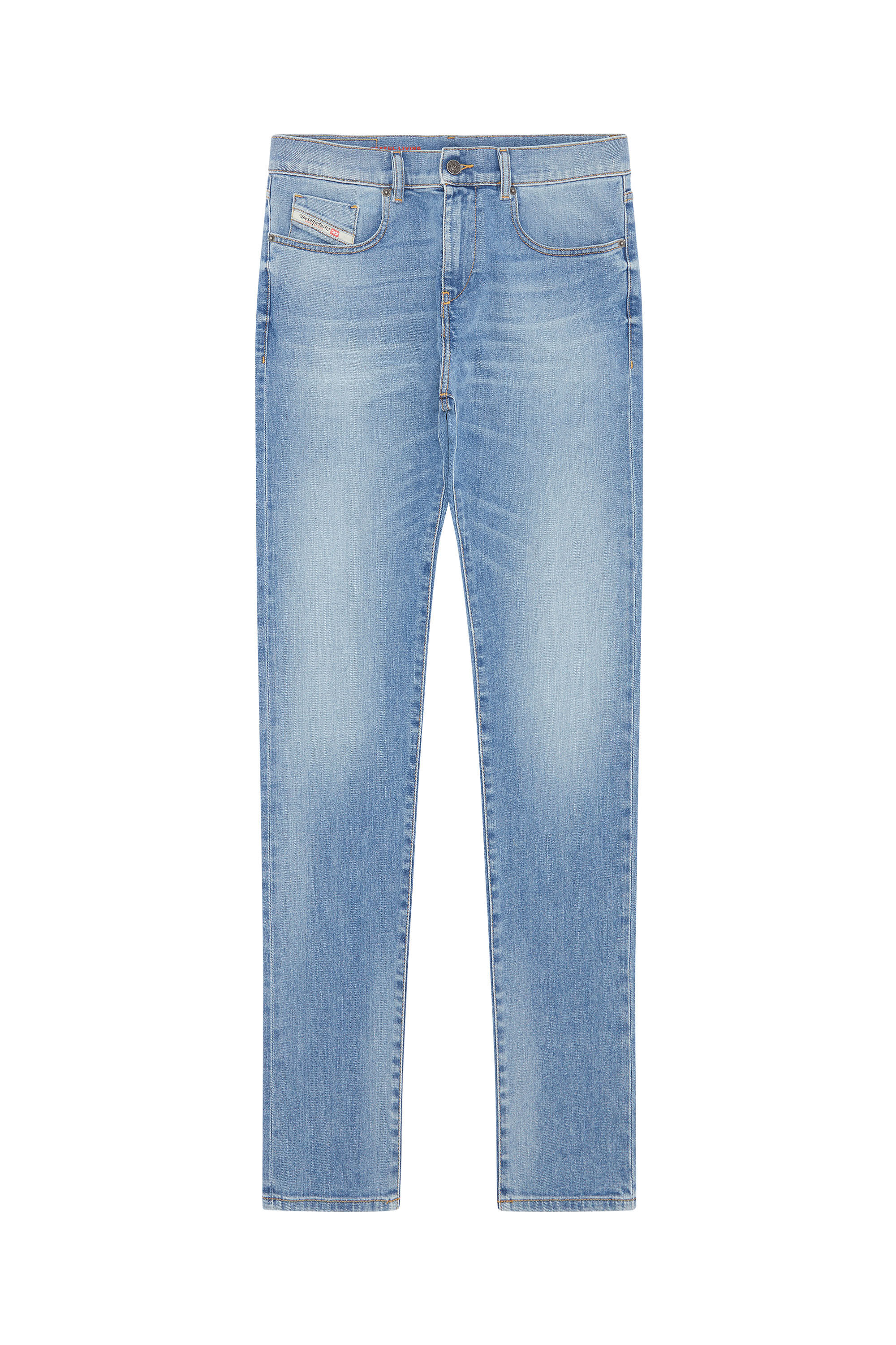 Diesel - 2019 D-STRUKT 09E13 Slim Jeans, Blu Chiaro - Image 2
