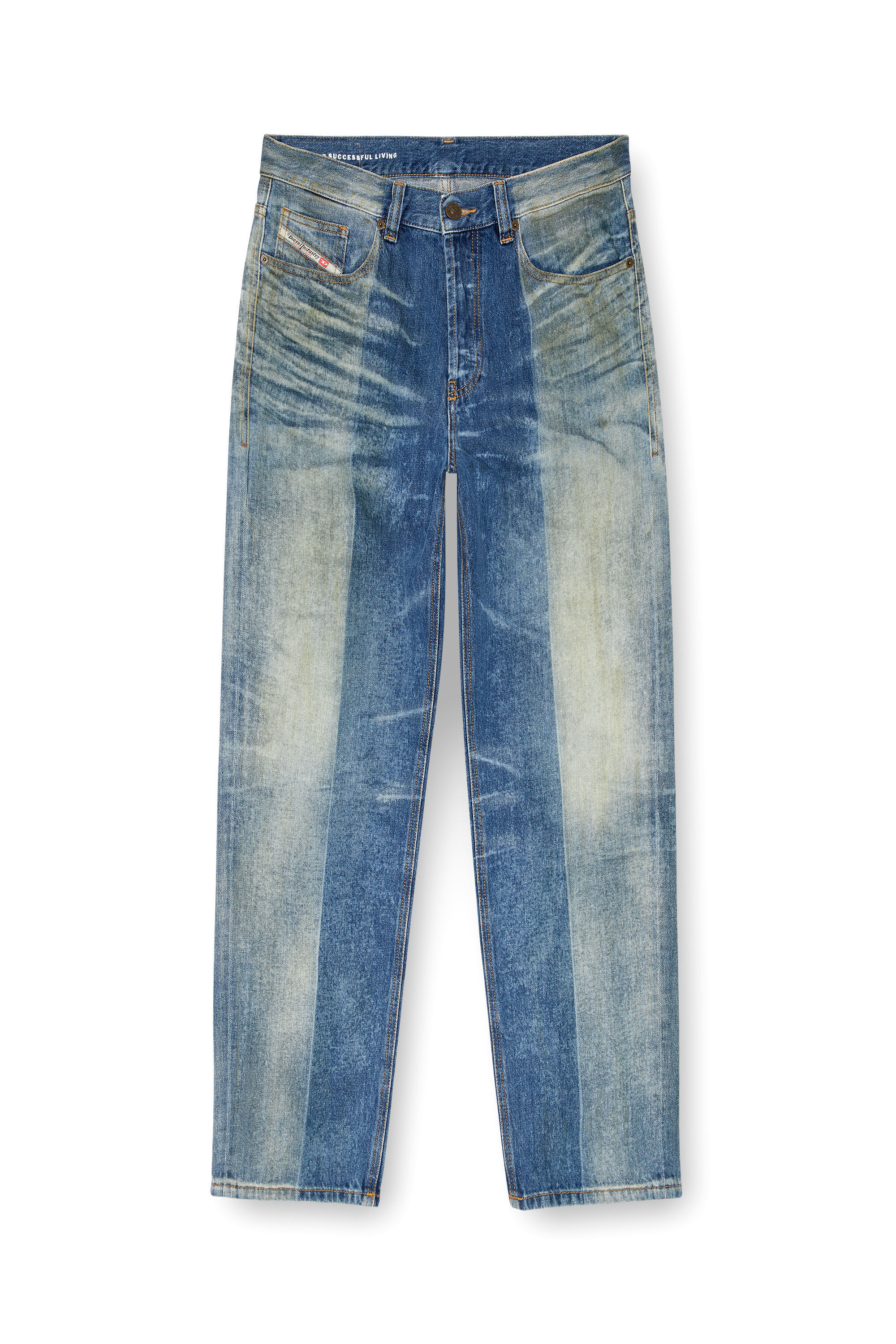 Diesel - Straight Jeans 2010 D-Macs 09L04 Uomo, Blu medio - Image 2