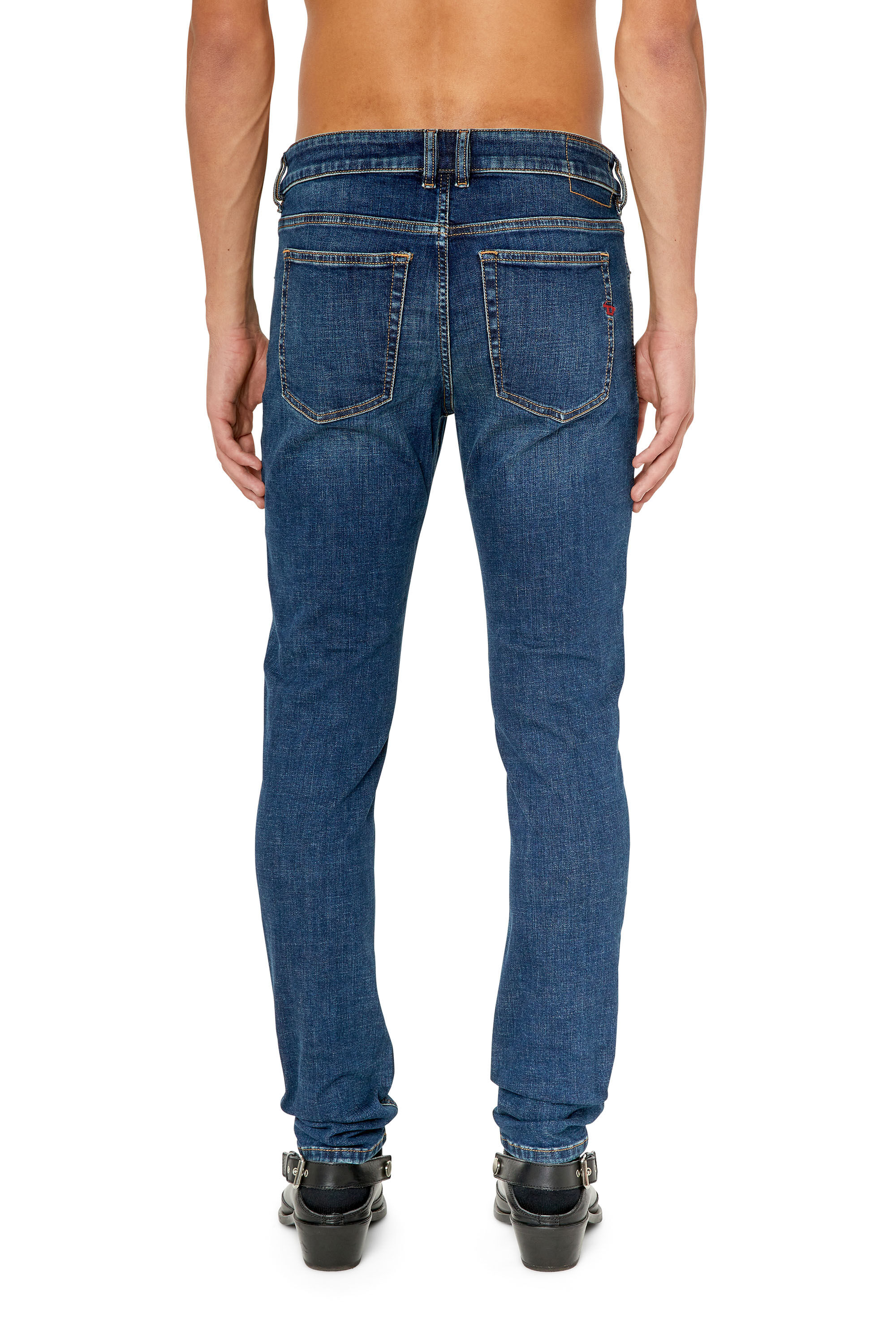 Diesel - 1979 Sleenker 09E95 Skinny Jeans, Blu Scuro - Image 4