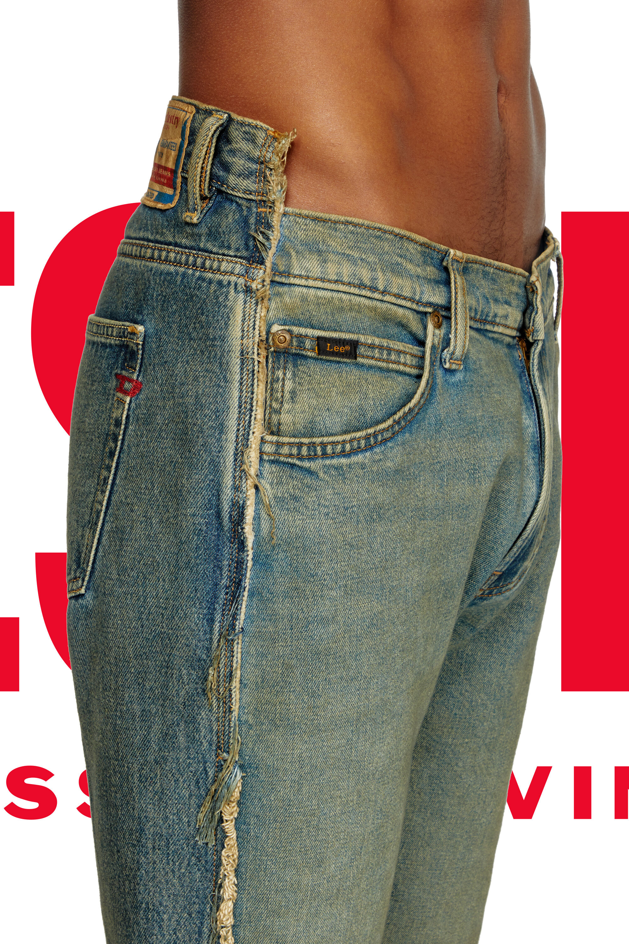 Diesel - Regular Jeans Dieseloves 04 09M98 Uomo, Blu Scuro - Image 2