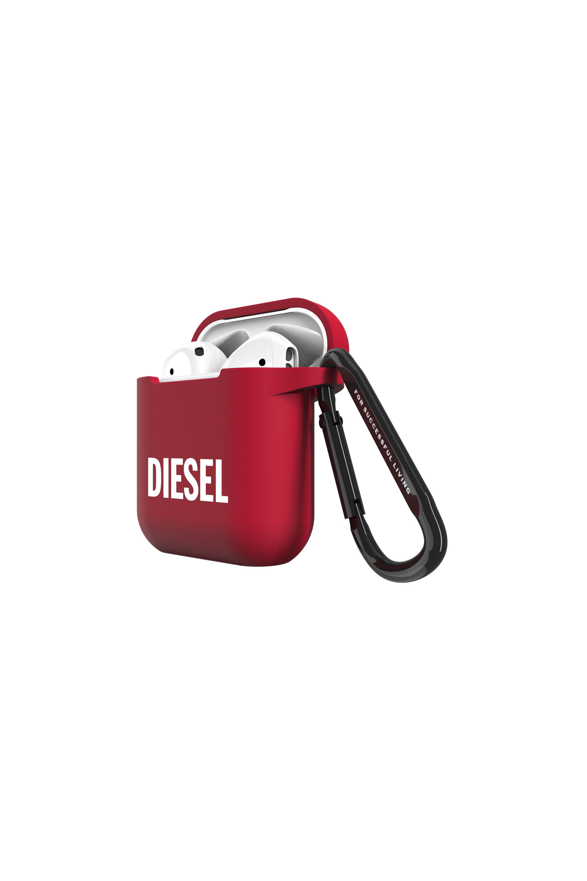 Diesel - 45832 AIRPOD CASE, Cover in silicone per AirPods Unisex in Rosso - 3
