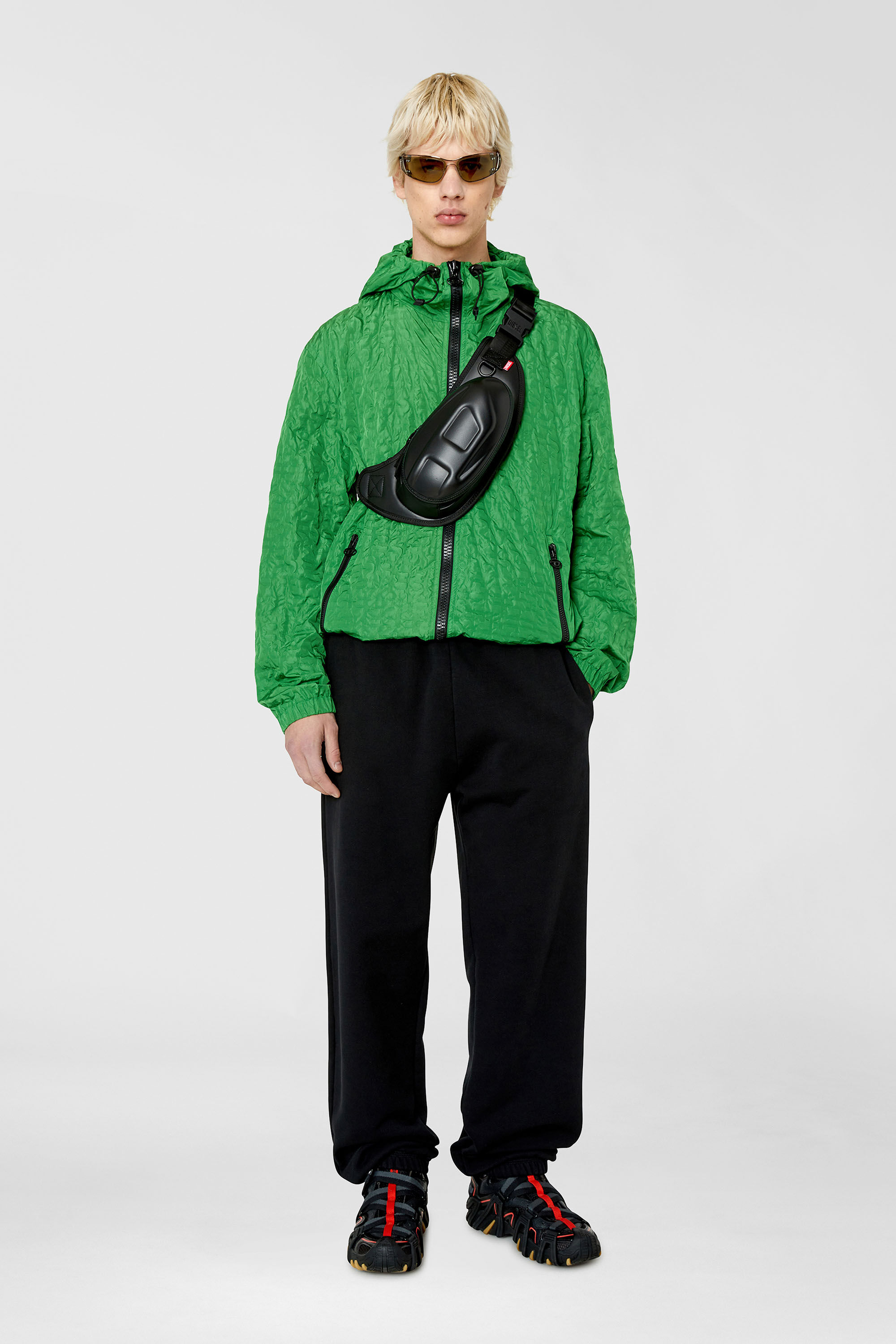 Diesel - 0DL1001, Occhiali da sole con forma avvolgente Unisex in Verde - 4