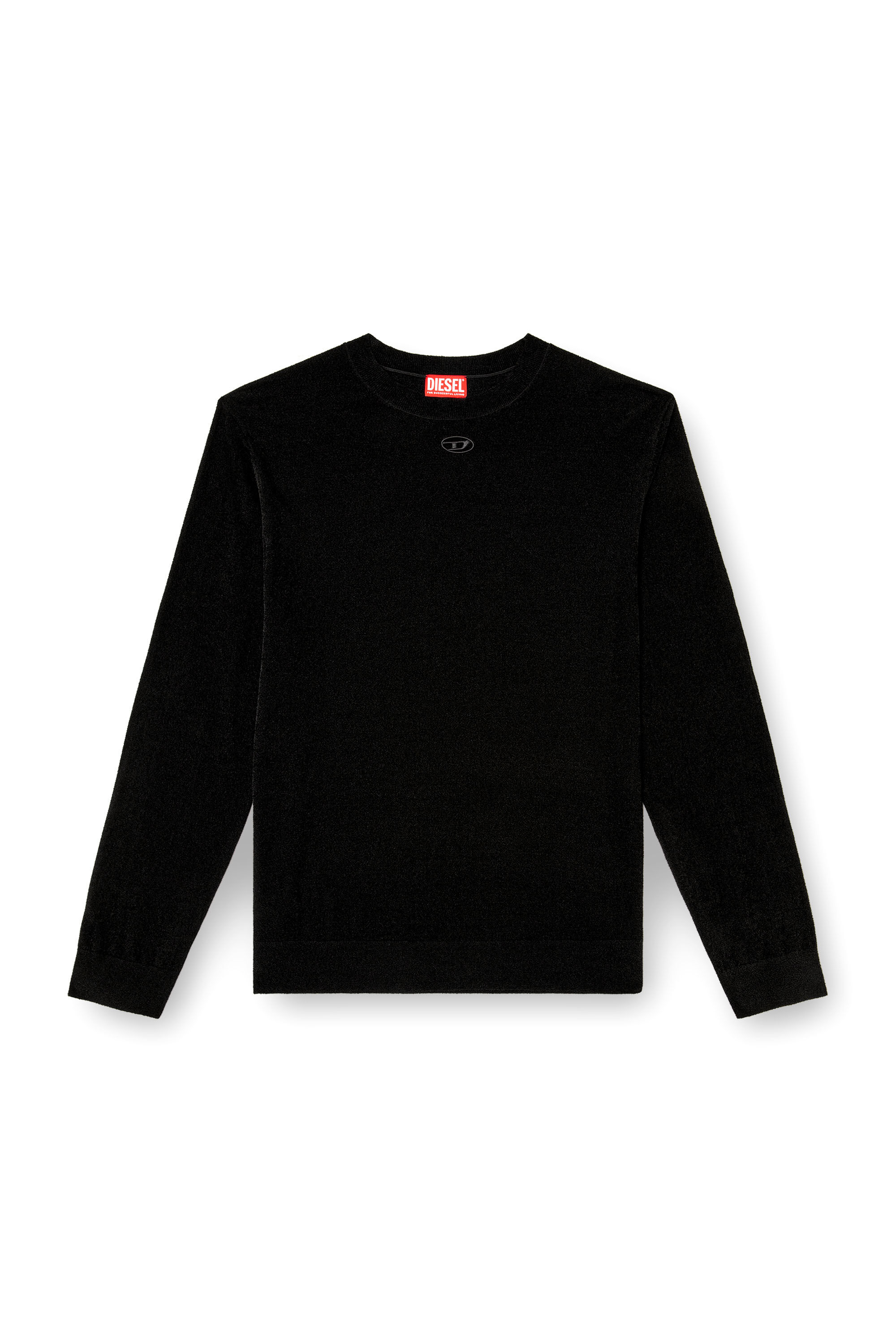 Diesel - K-CEVRO, Maglia in ciniglia con logo cut-out Uomo in ToBeDefined - 2