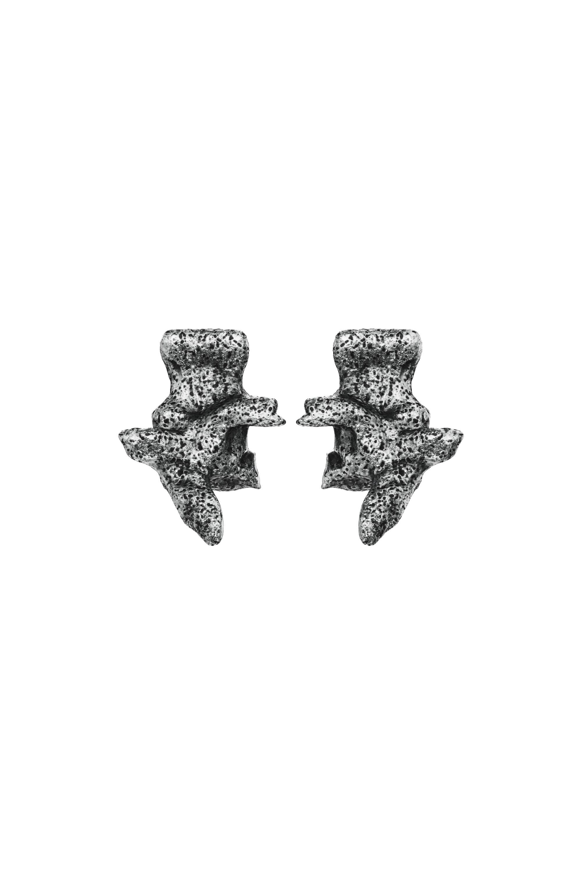 Diesel - DX1710040 JEWELLERY, Orecchini color argento con borchie Unisex in Grigio - 2