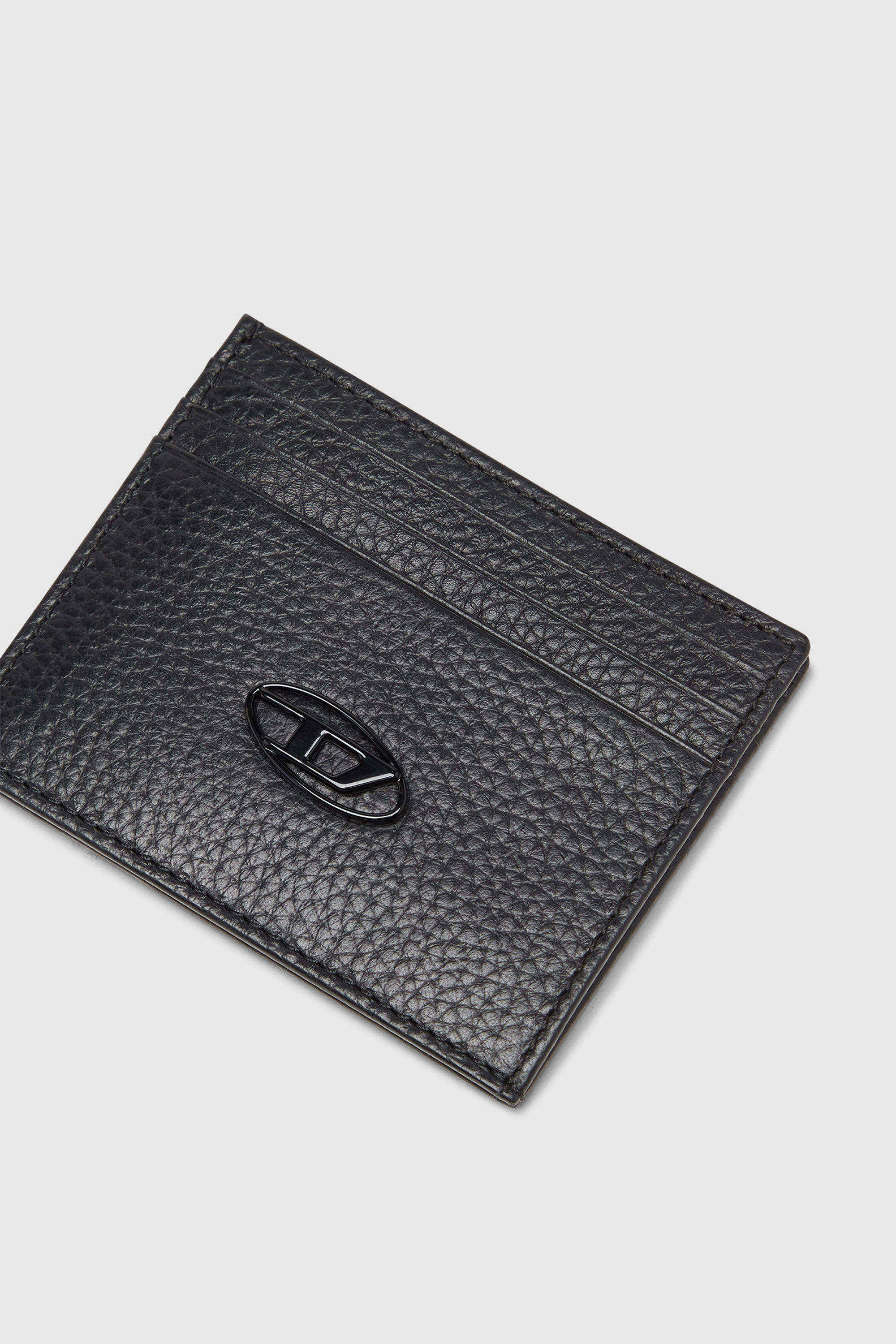 Diesel - CARD CASE, Porta carte in fior di pelle Uomo in Nero - 4