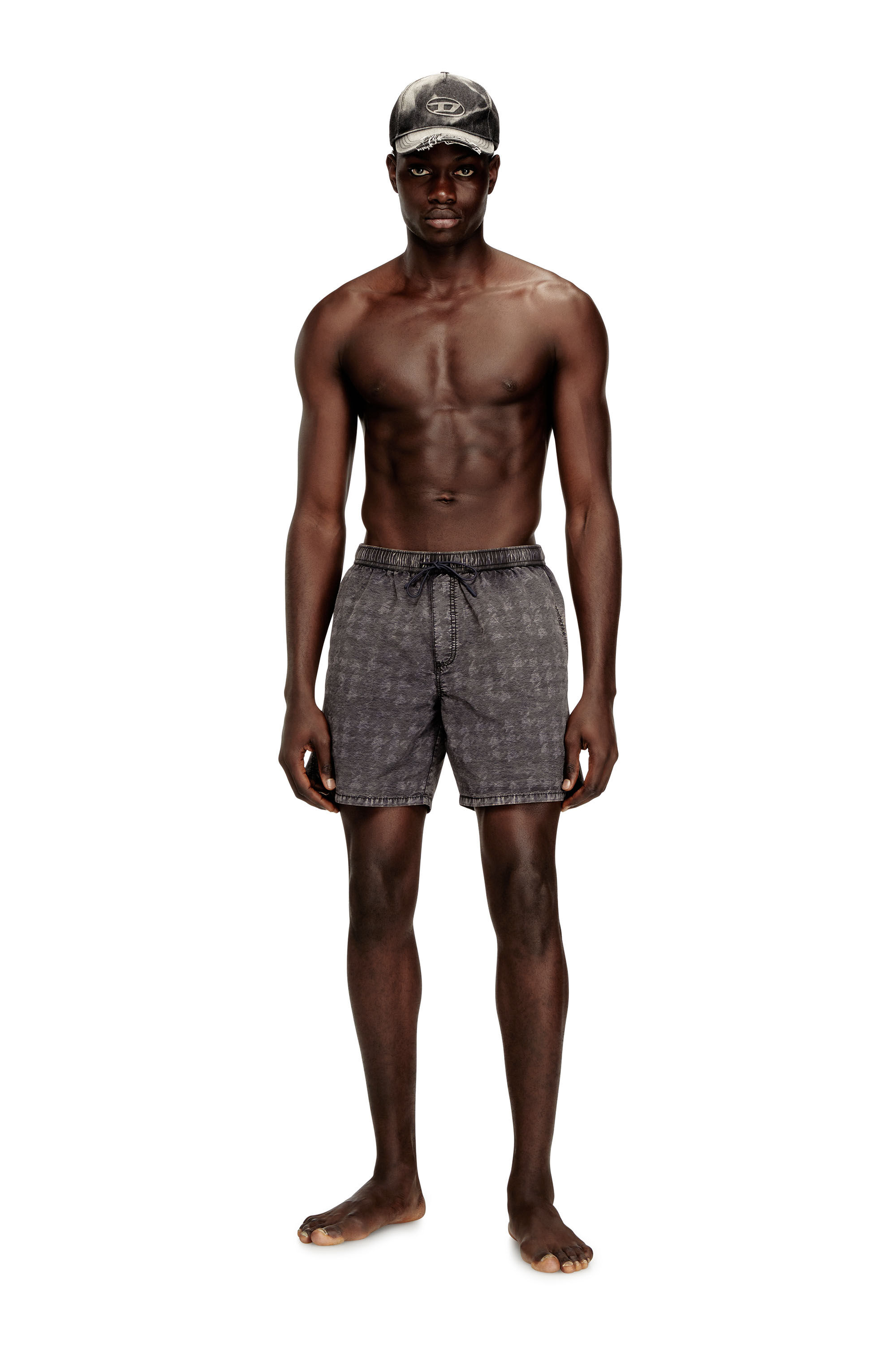 Diesel - CONOR-43-DNM, Shorts da bagno con motivo pied-de-poule sfumato Uomo in ToBeDefined - 2