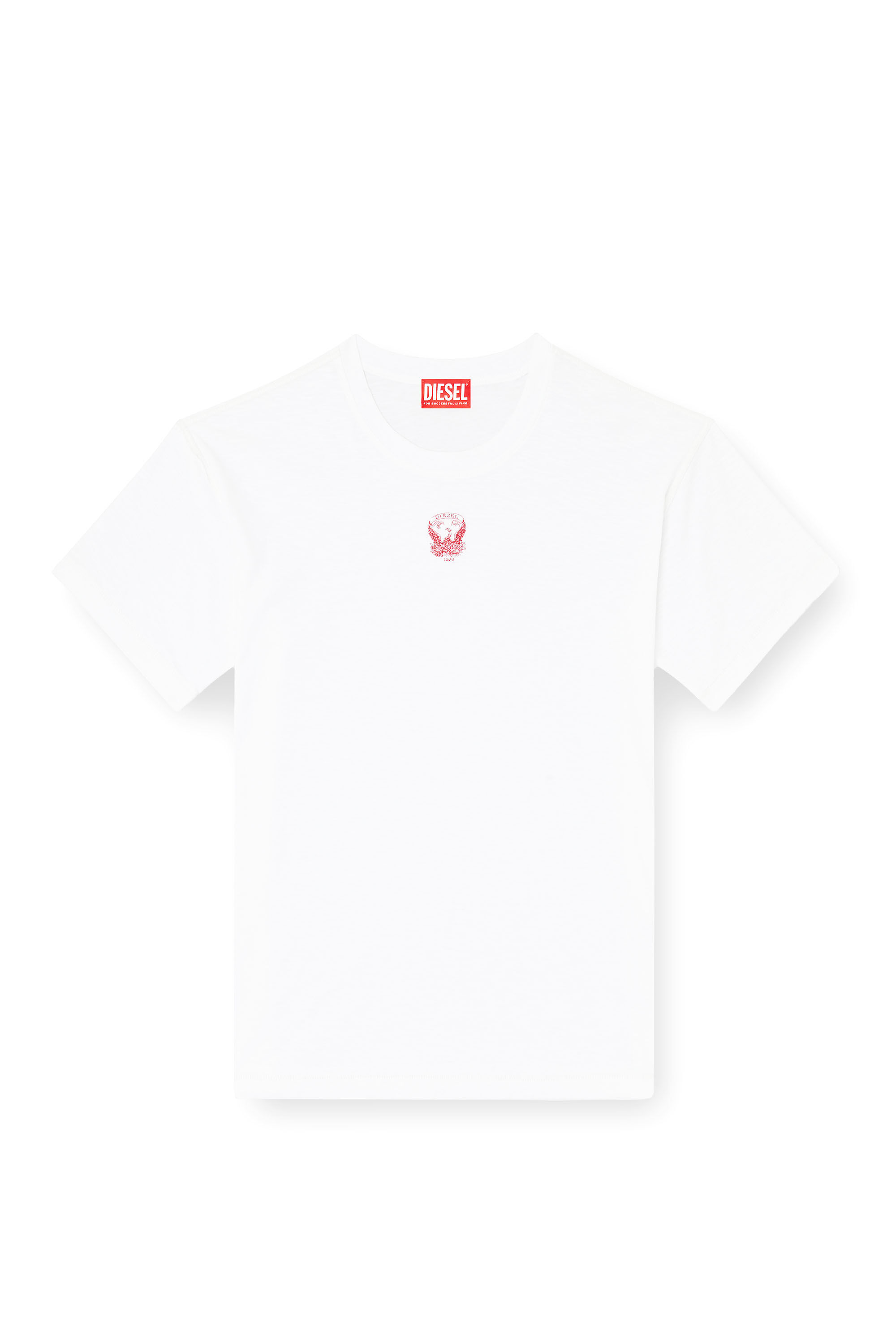 Diesel - T-NORM-T13, Felpa con ricamo Phoenix Uomo in Bianco - 2