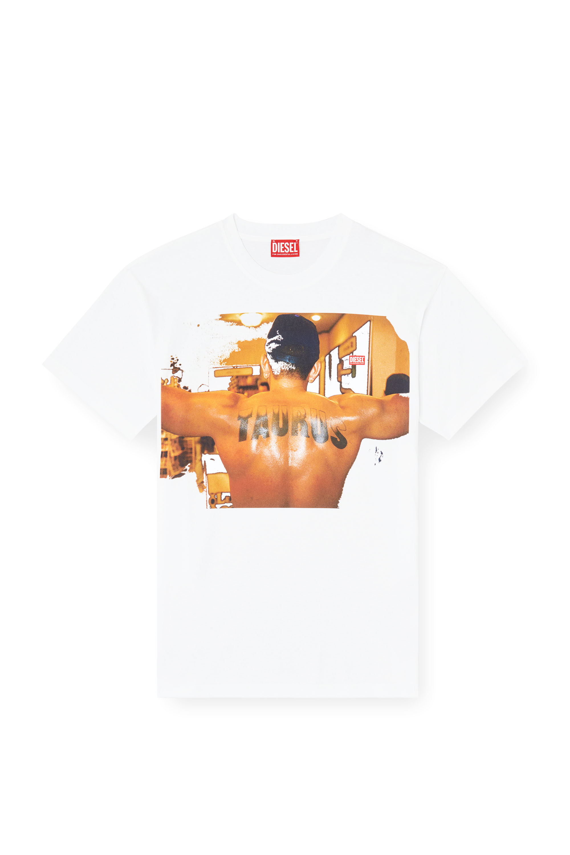 Diesel - PR-T-NORM-TOM25-1, T-shirt con stampa grafica Unisex in Bianco - 2