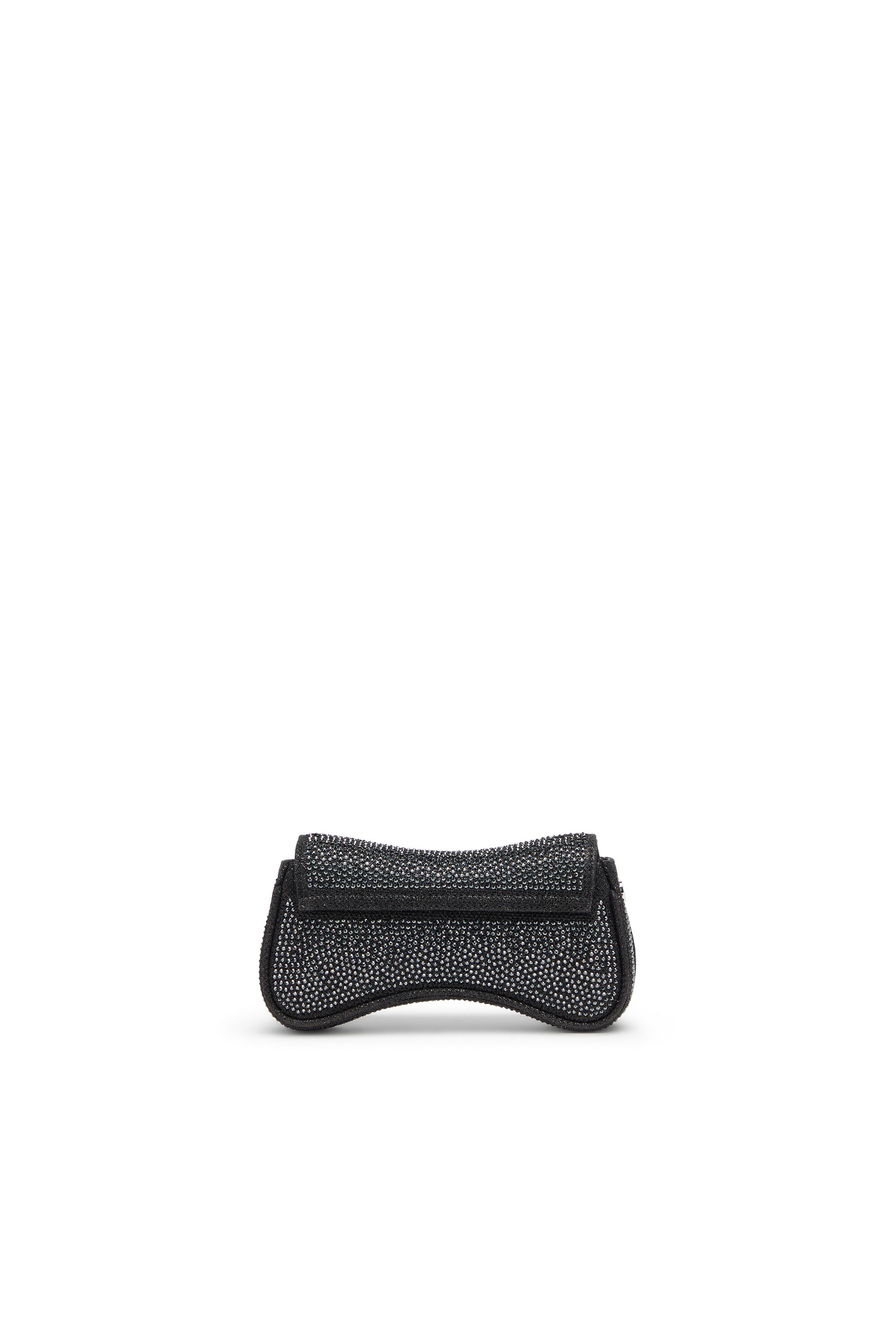Diesel - PLAY CROSSBODY XS, Woman's Play-Mini crossbody bag in crystal Lurex in Black - 2