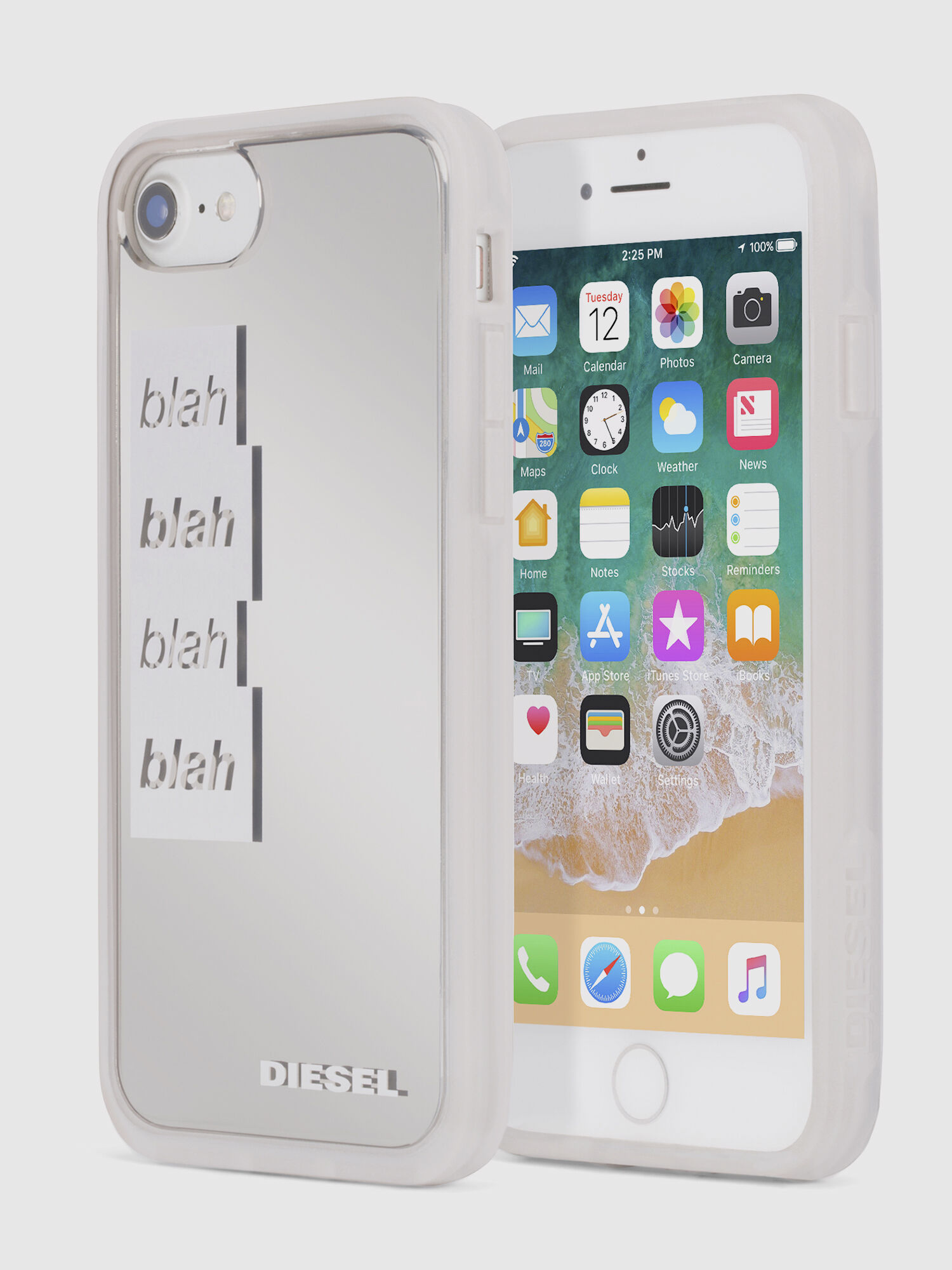 Diesel - BLAH BLAH BLAH IPHONE 8 PLUS/7 PLUS/6s PLUS/6 PLUS CASE, Cover in resina, iPhone 8 Plus/7 Plus/6s Plus/6 Plus Donna in Bianco - 1