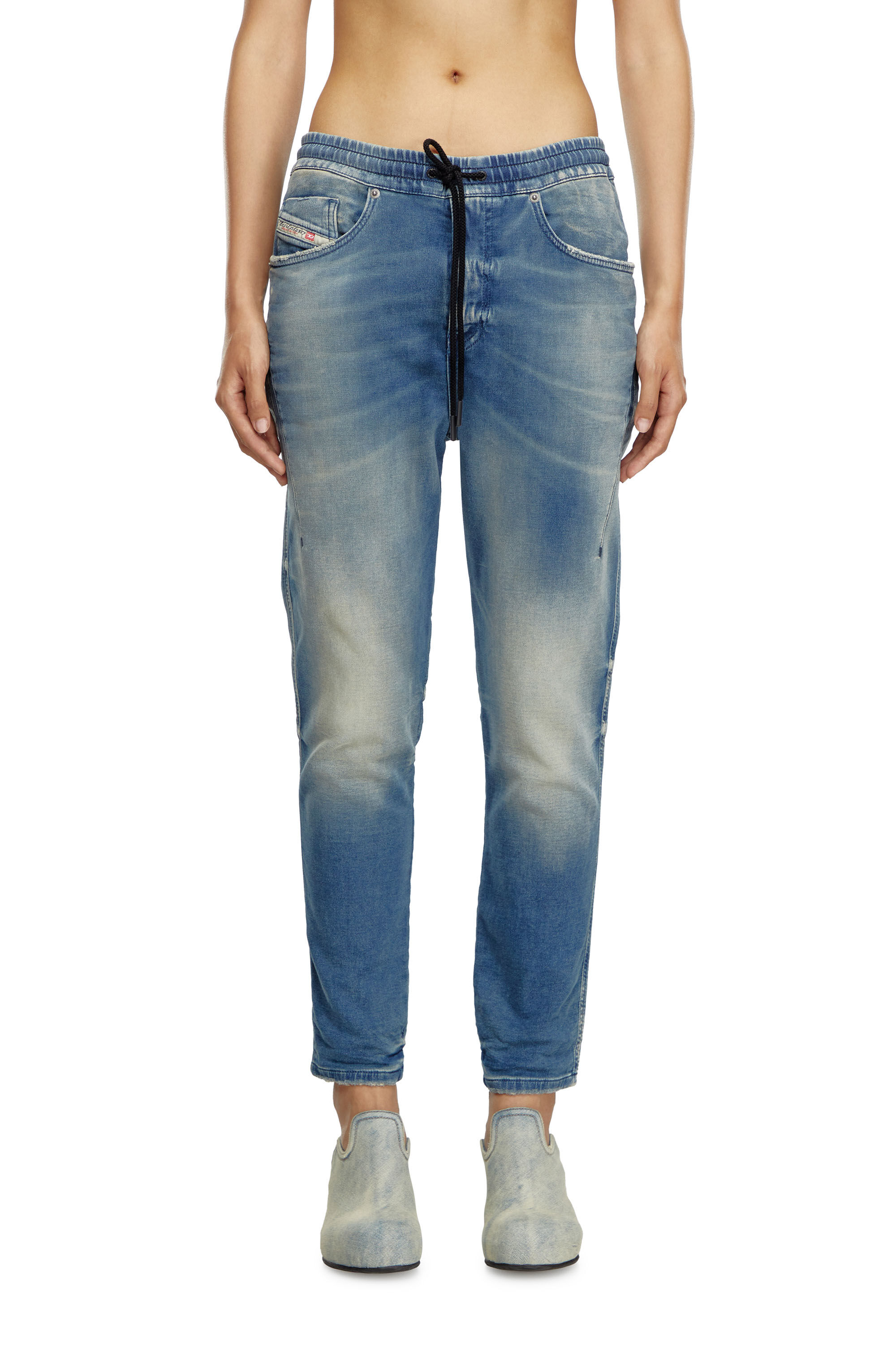 Diesel - Regular 2041 D-Fayza Joggjeans® 068MG Donna, Blu medio - Image 3