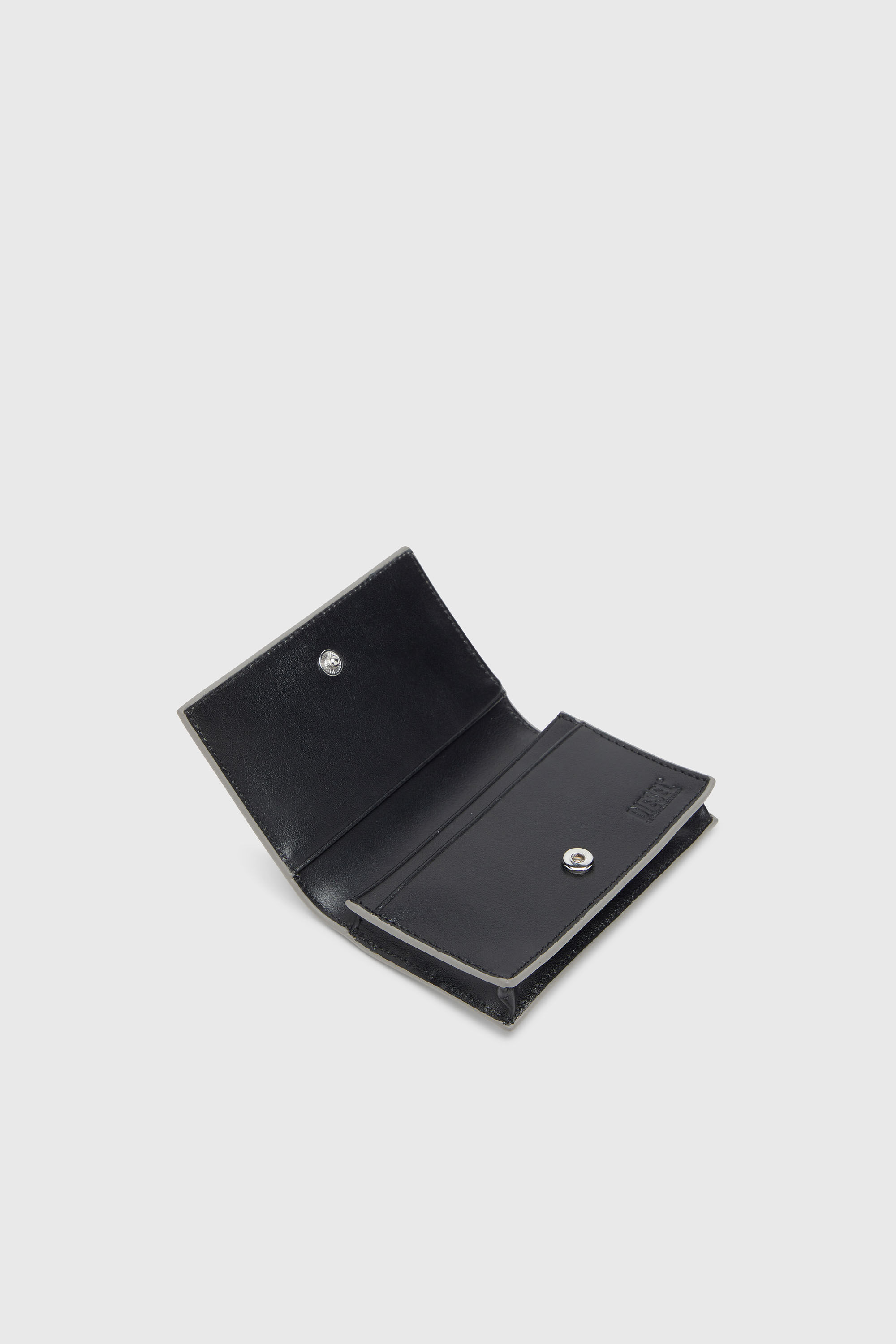Diesel - 1DR CARD HOLDER IV, Portacarte in pelle metallizzata Donna in Argento - 3