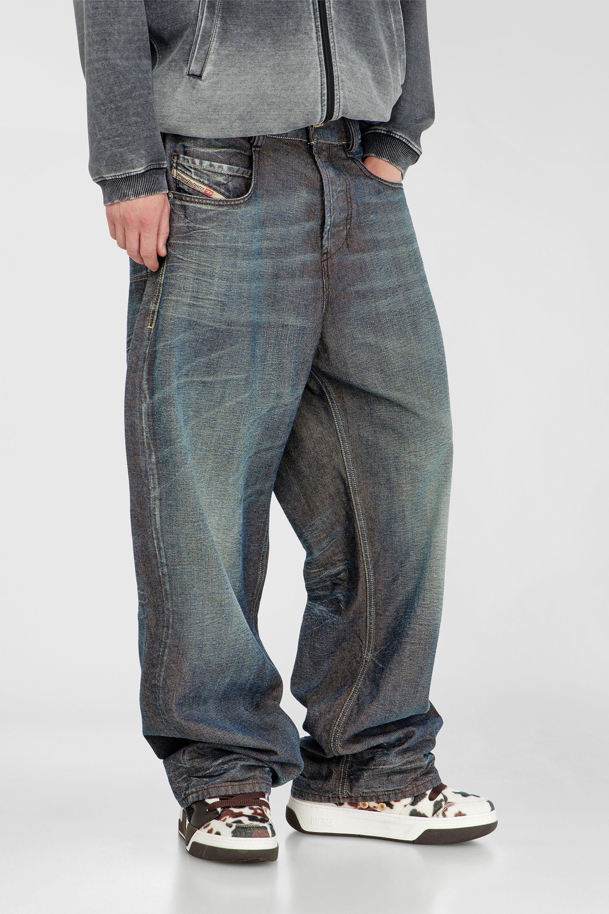 Diesel - Relaxed Jeans 1997 D-Enim-M 007EM Unisex, Blu Scuro - Image 9