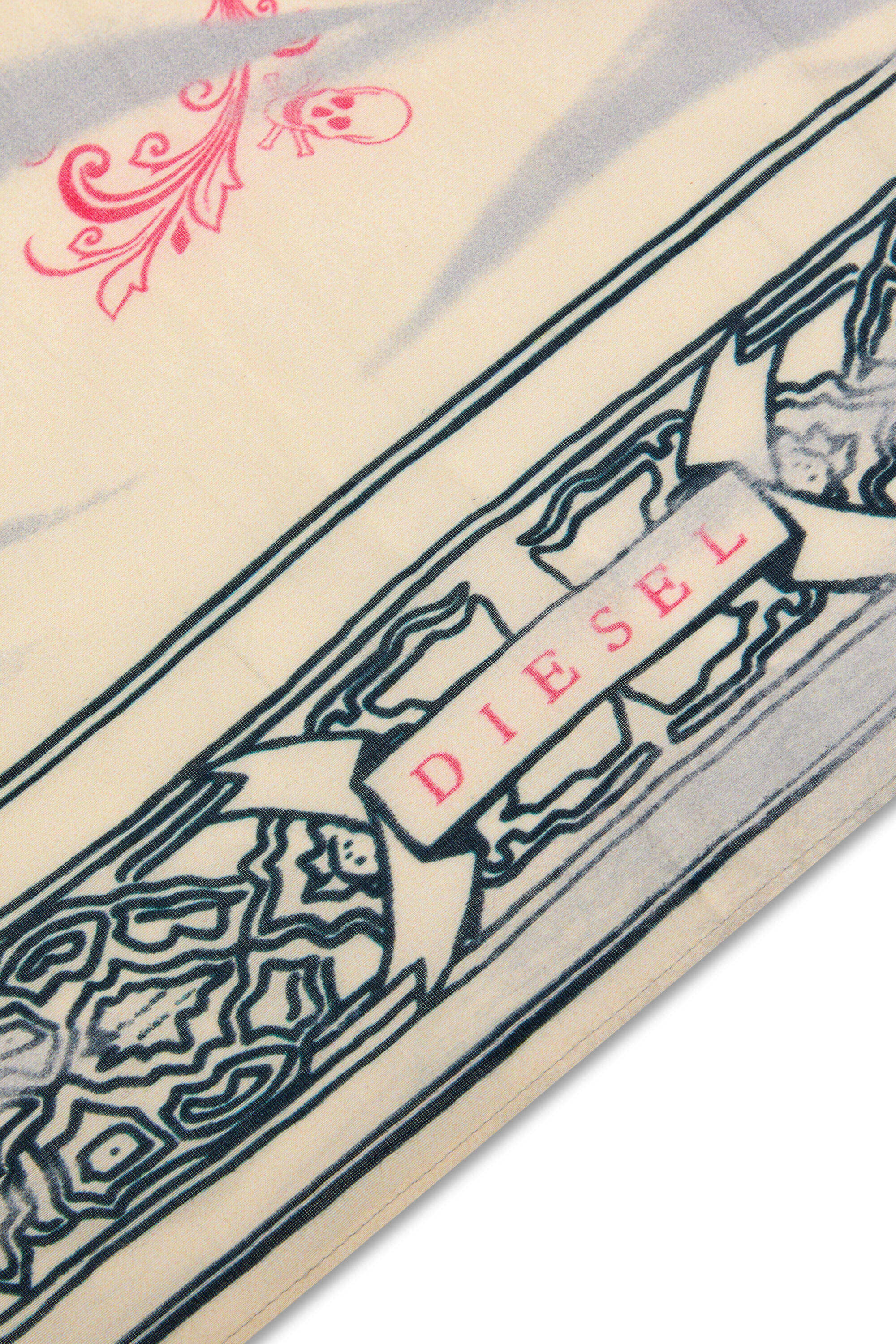 Diesel - S-ANTA, Sciarpa con stampa Eagle Bandana Uomo in Multicolor - 2