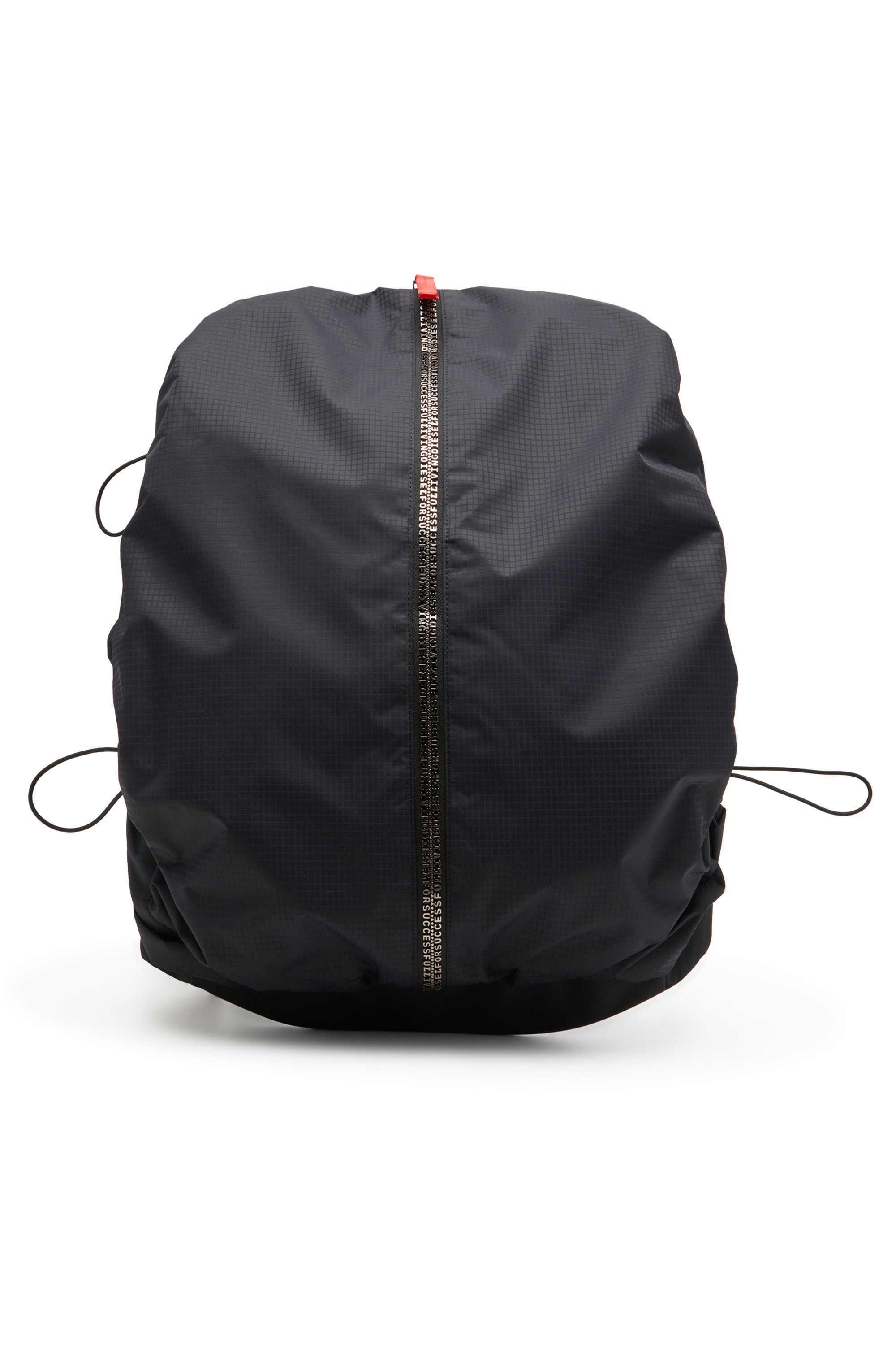 DIESEL ブラック トラベルバッグ DIESEL】メンズ トラベル ダッフルバッグ｜レザー・テクニカル