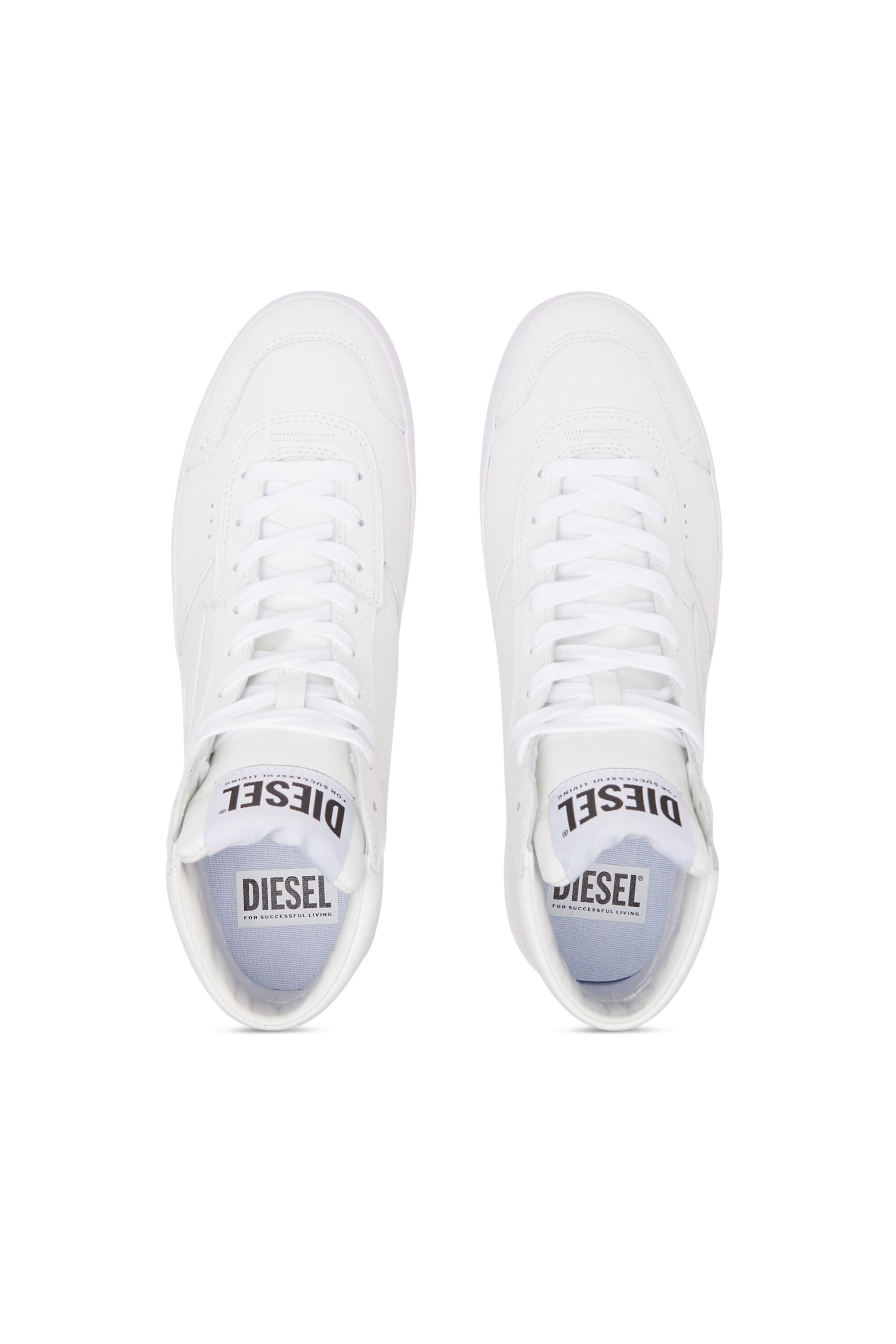 Diesel - S-LEROJI MID W, Woman S-Leroji Mid-High-top sneakers in smooth leather in White - Image 4