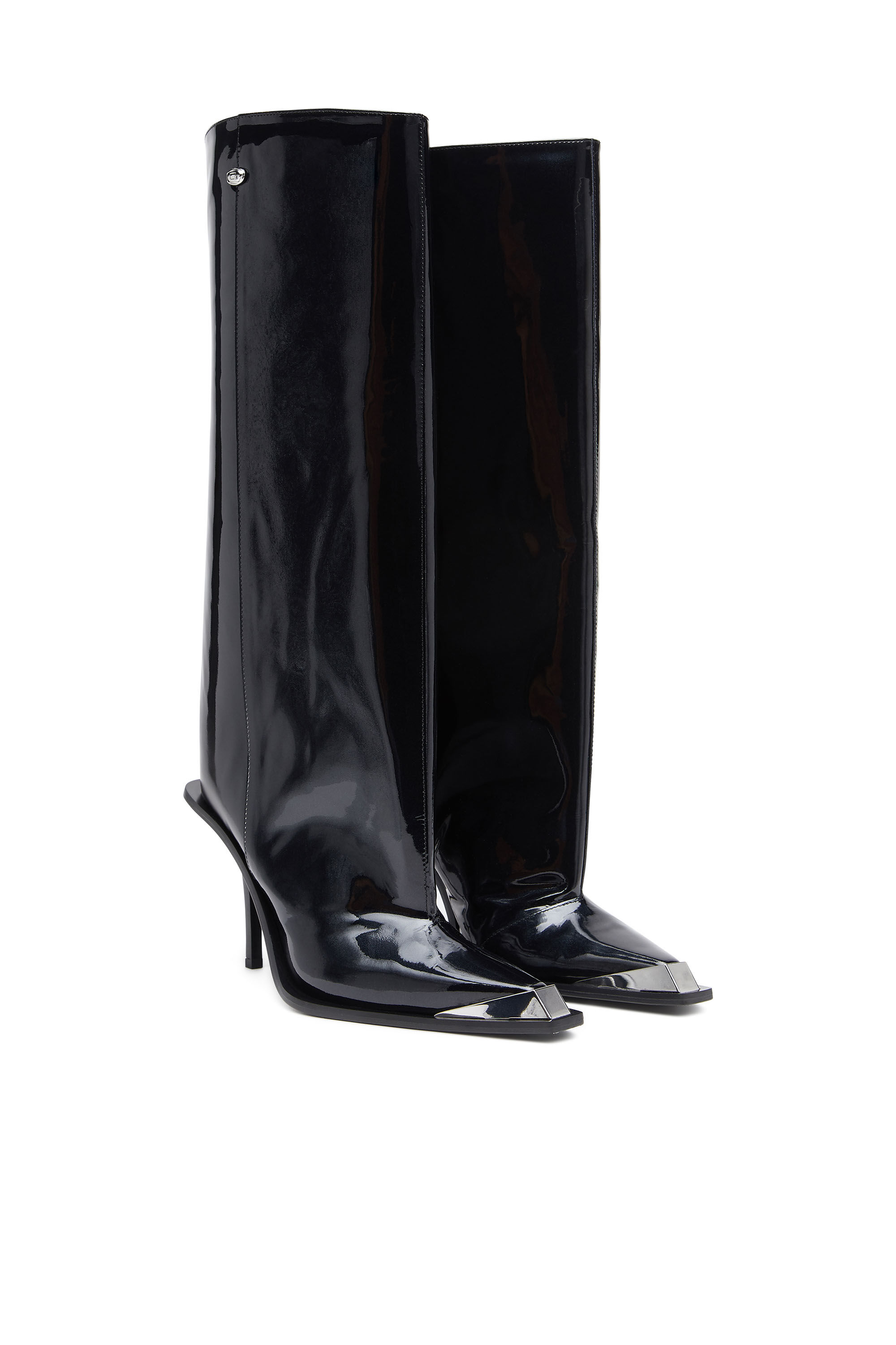 D Tona Stivali al ginocchio in vernice Donna Nero Diesel