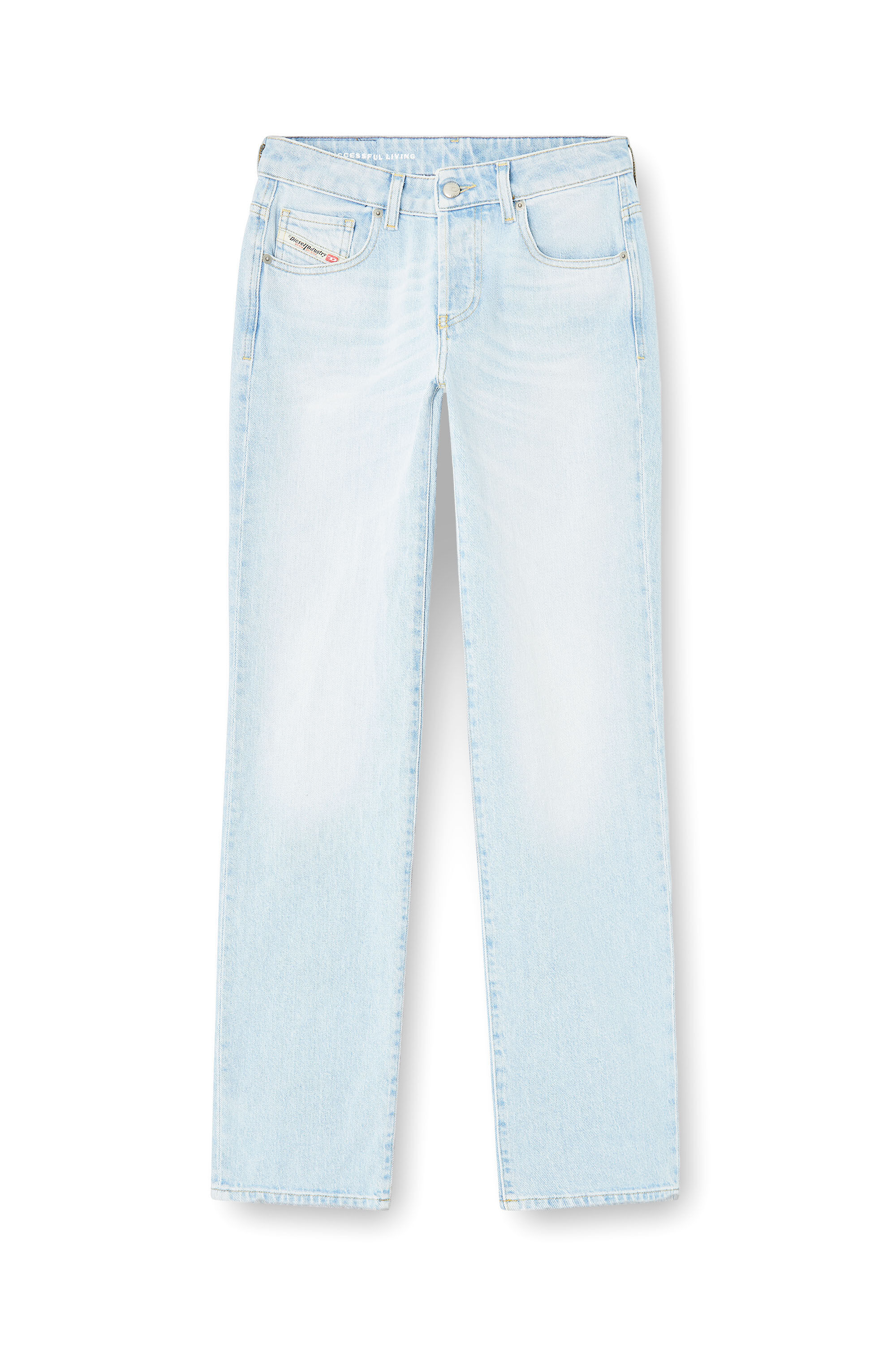 Diesel - Regular Jeans 1989 D-Mine 09M11 Donna, Blu Chiaro - Image 2
