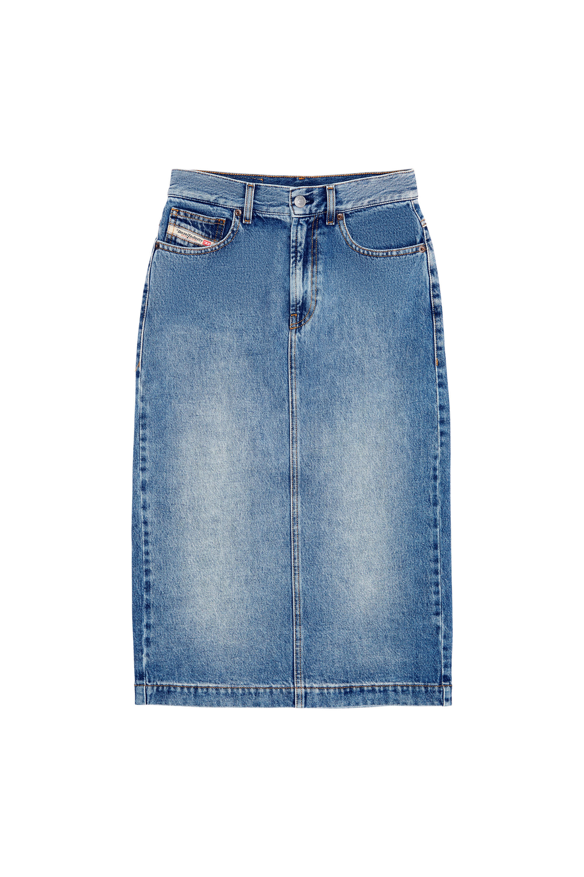 DE-RONNY Donna: Gonna a tubino sostenibile in denim | Diesel Library