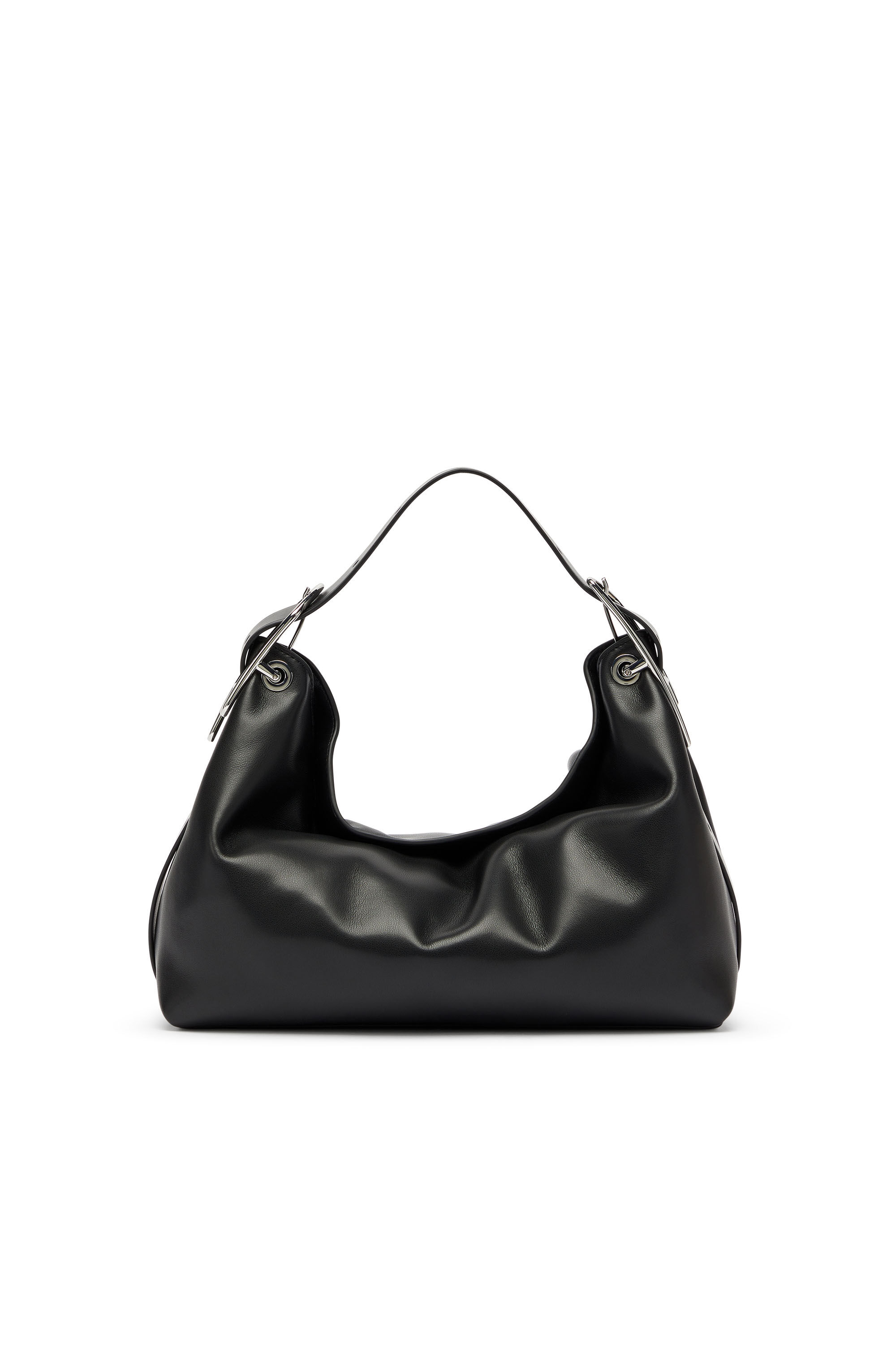 Diesel - D-LINE SHOULDER, Woman's D-Line-Leather shoulder bag in Black - 2