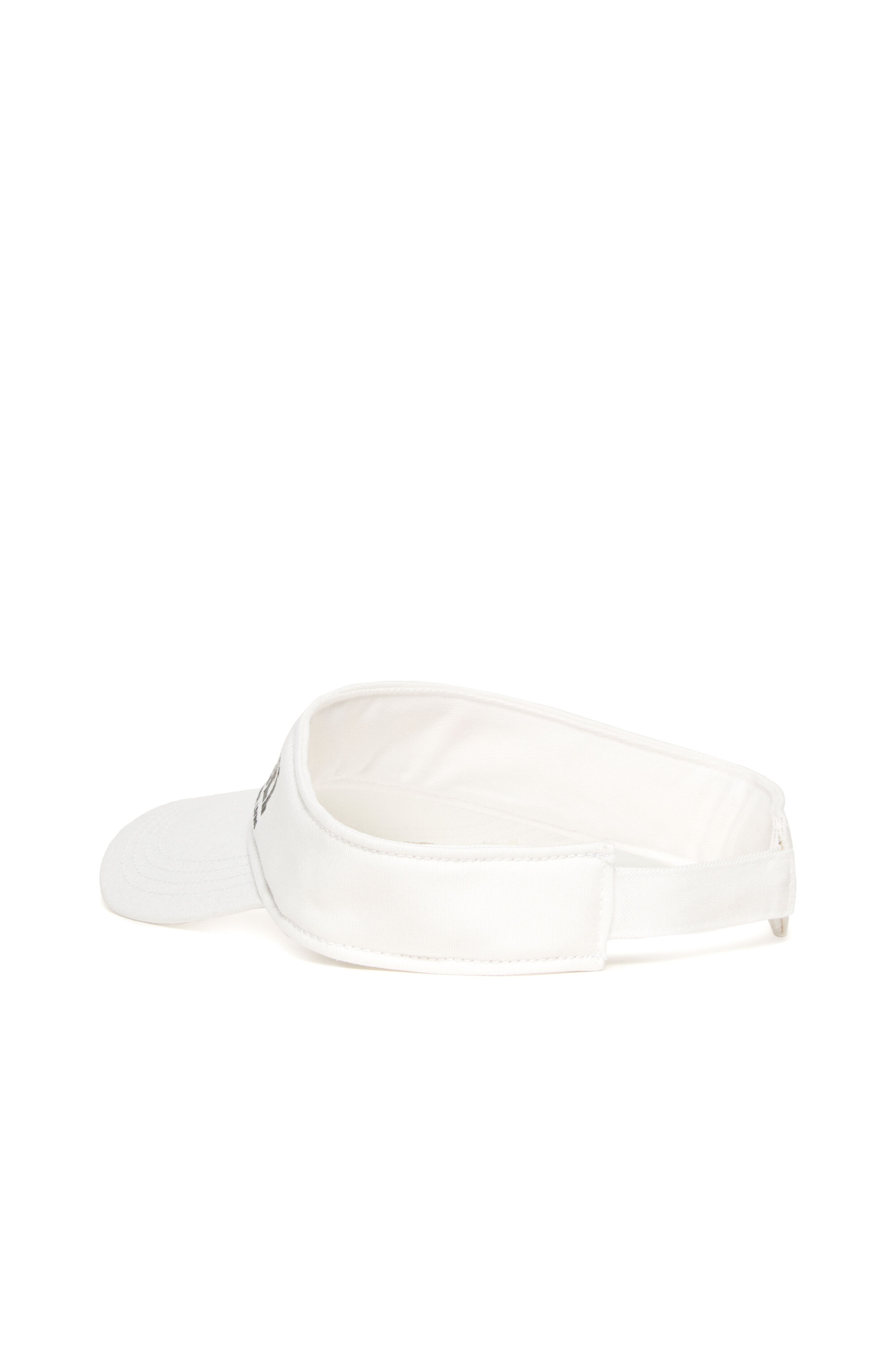 Diesel - FDELS, Visiera in cotone con logo Unisex in Bianco - 2