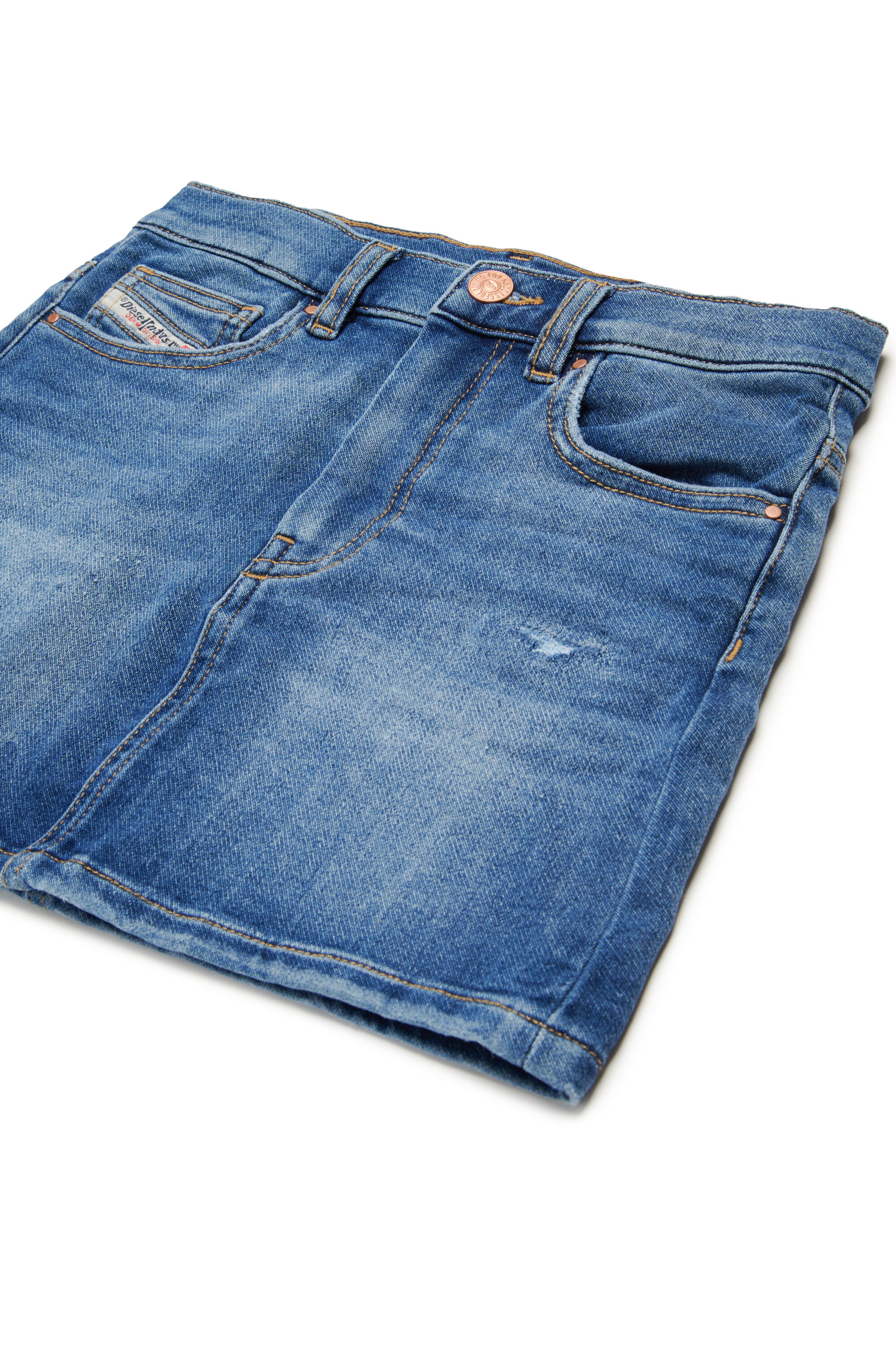 Diesel - GIANNA JJJ, Gonna corta in denim JoggJeans Donna in Blu - 3
