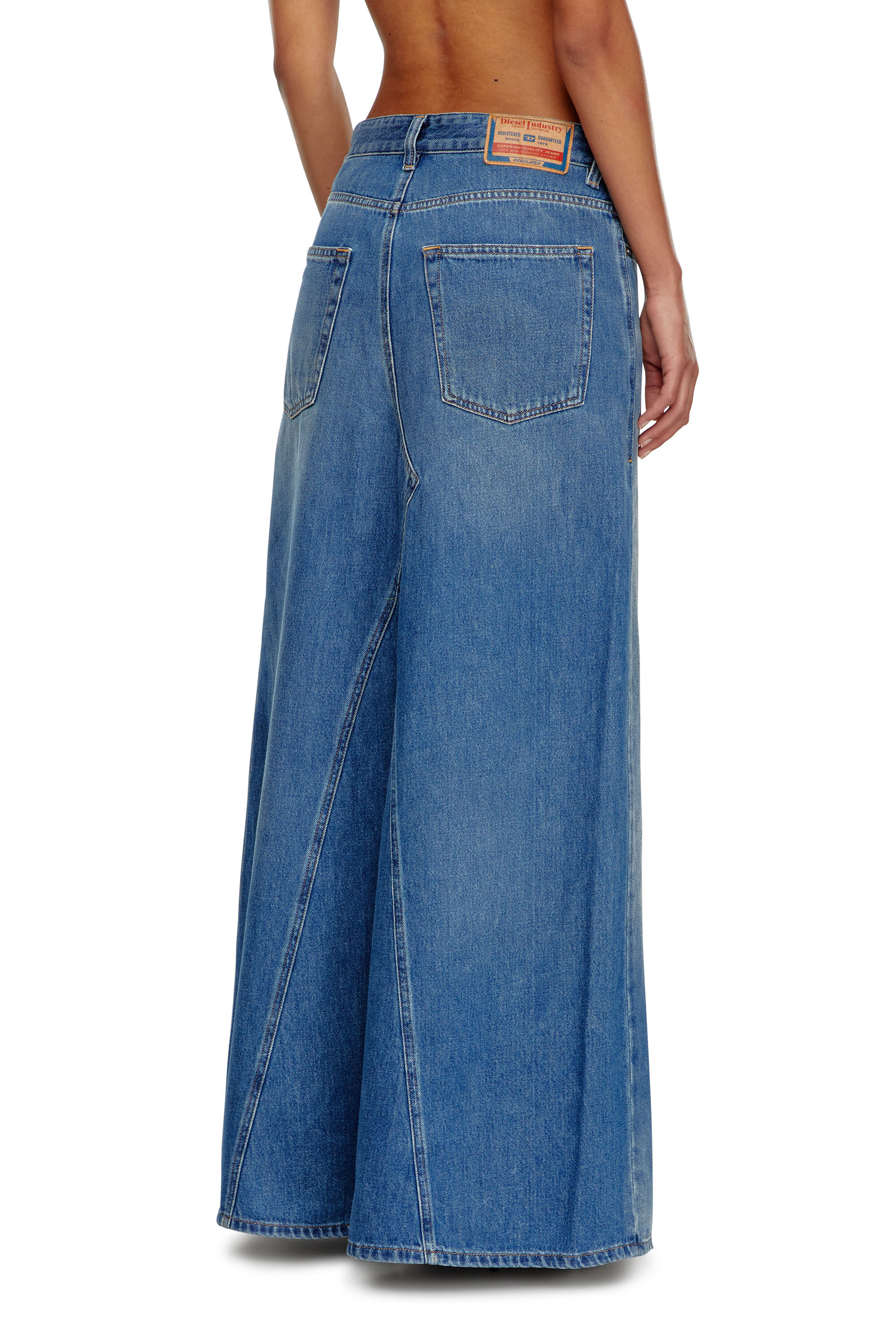 Gonna lunga in denim peel off Donna Blu Diesel