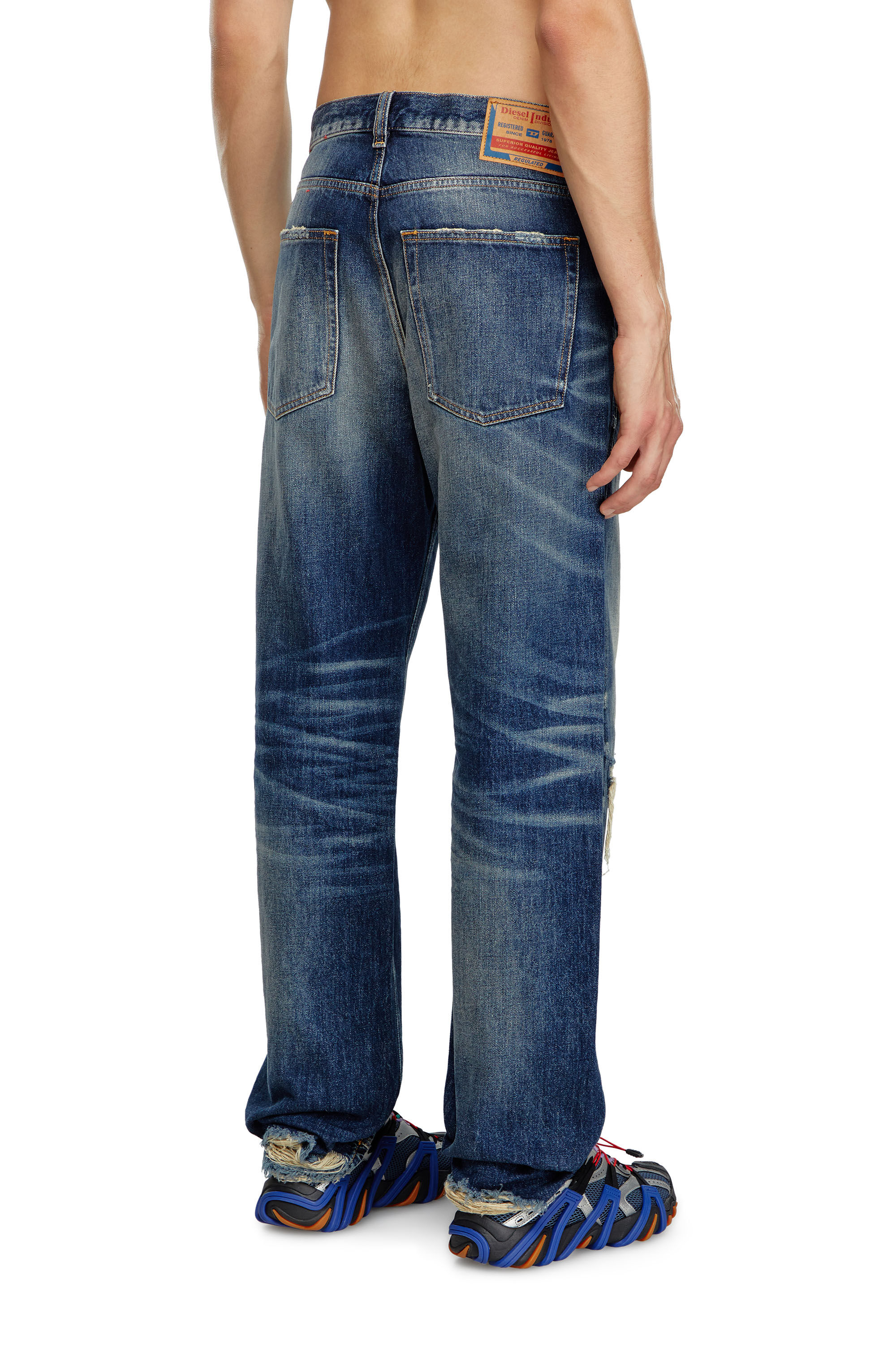 Diesel - Uomo Straight Jeans 2010 D-Macs 09J95, Blu Scuro - Image 4