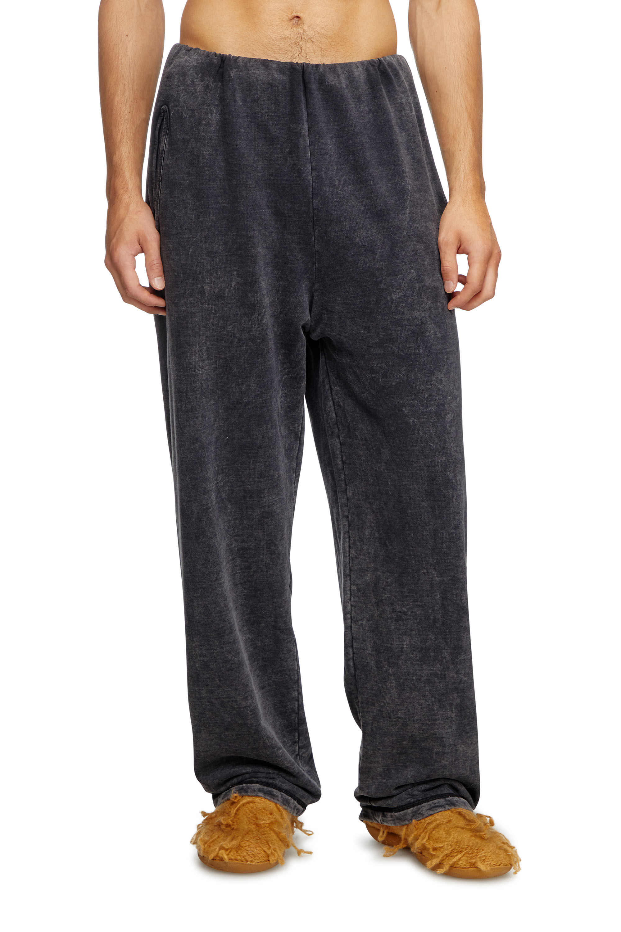 Pantaloni tuta effetto denim Uomo Nero Diesel