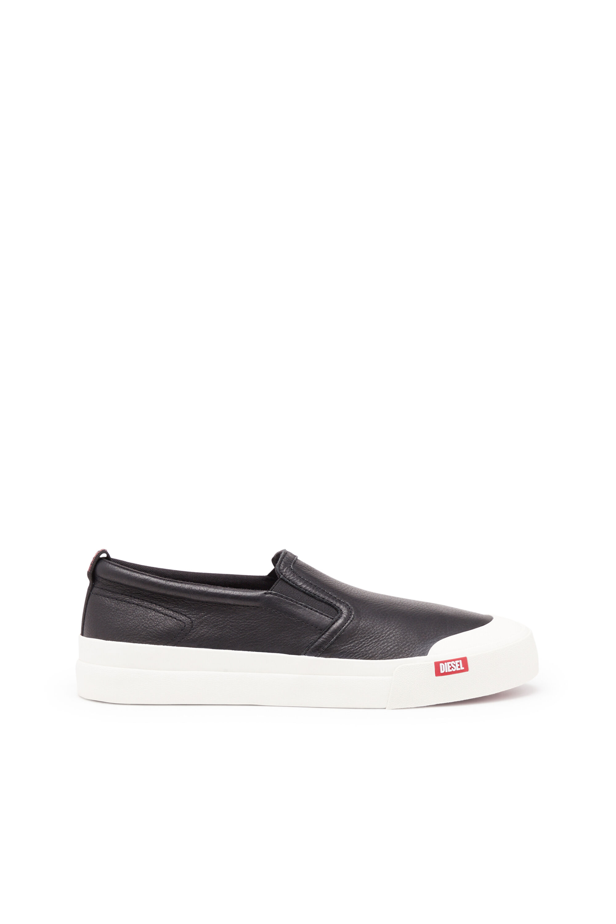 S Athos Slip On Sneaker slip on in pelle liscia Uomo Nero Diesel