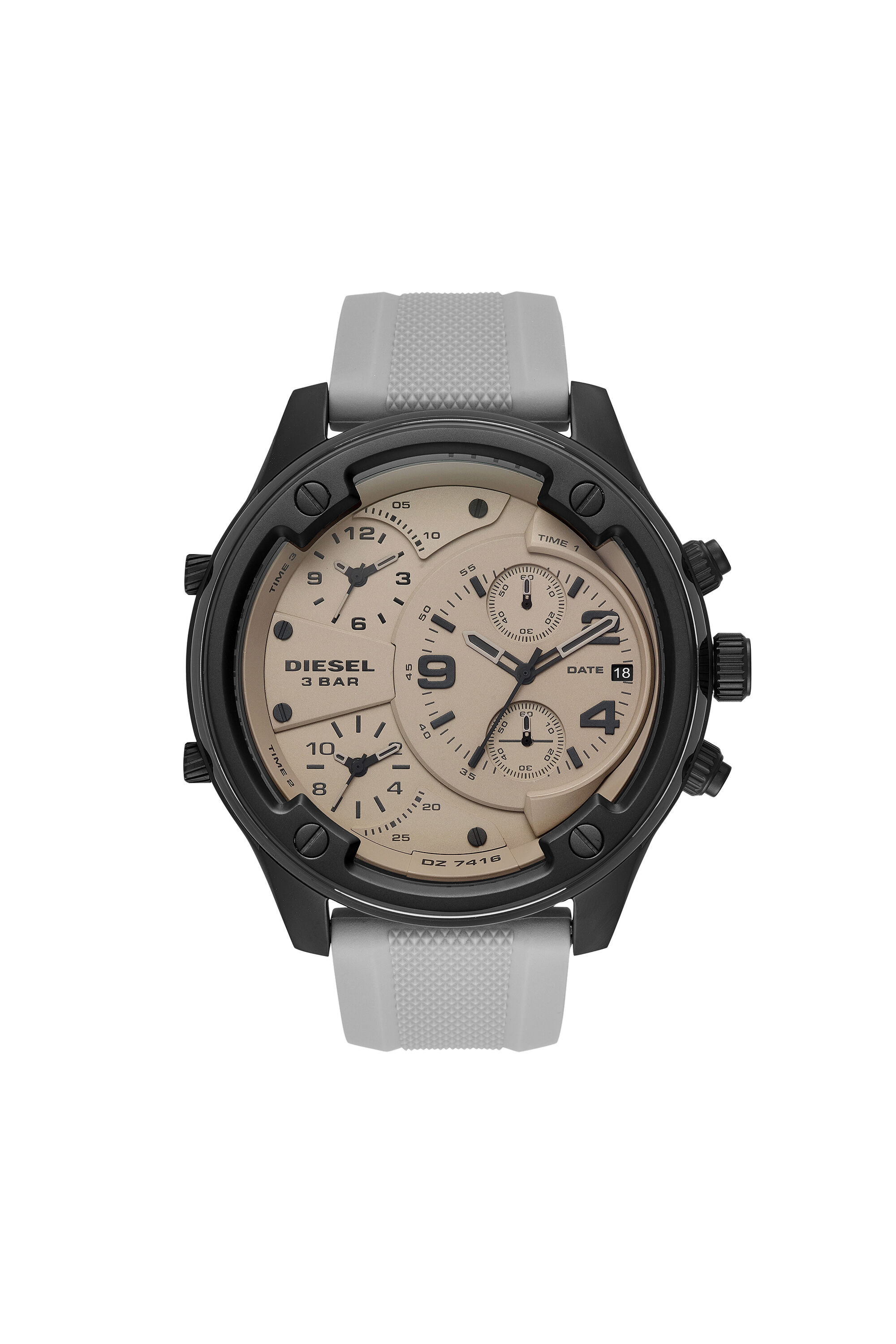 Diesel - DZ7416, Cronografo in silicone Uomo in Grigio - 1