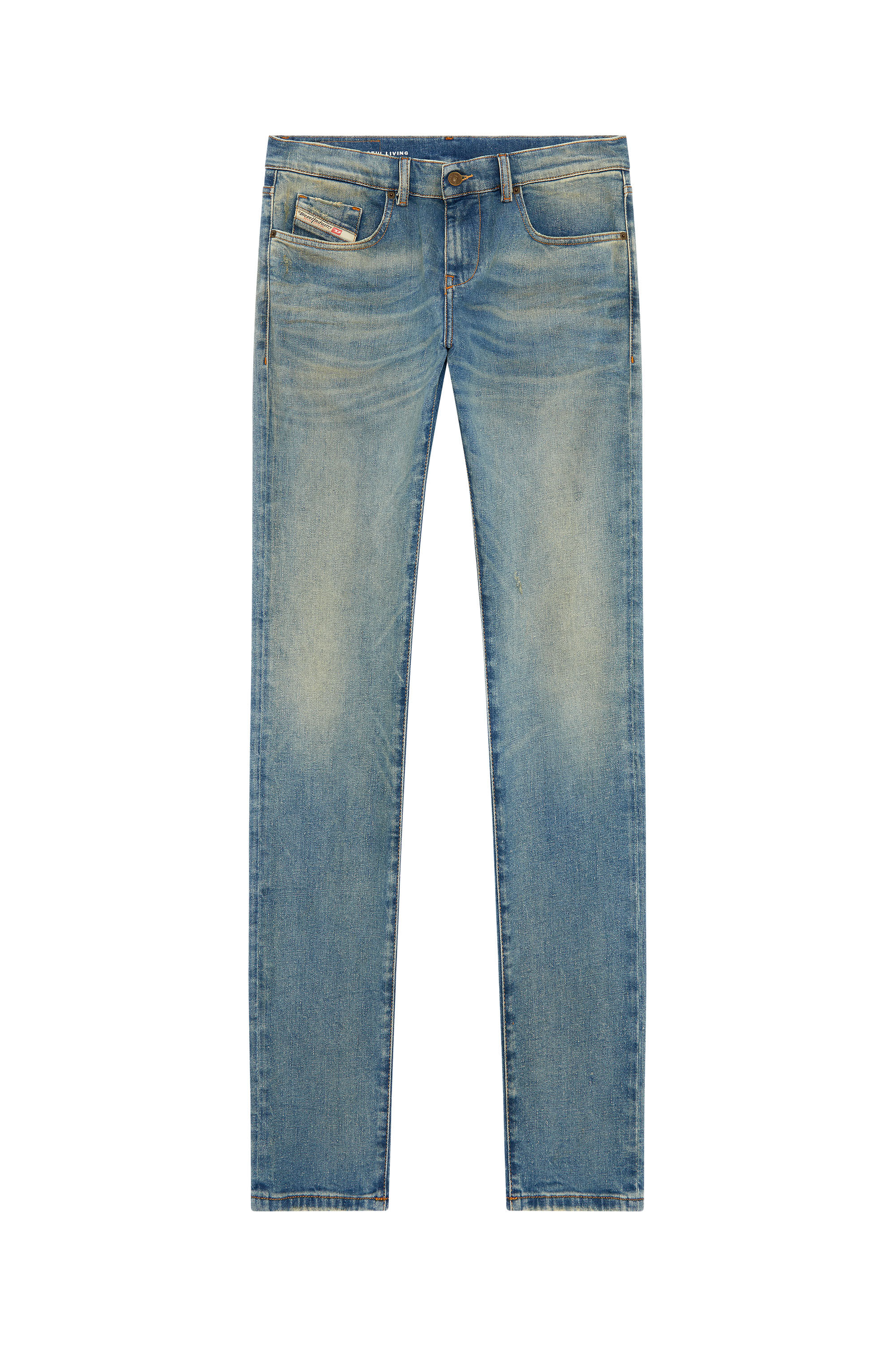 Diesel - Slim Jeans 2019 D-Strukt 09H50, Blu medio - Image 2
