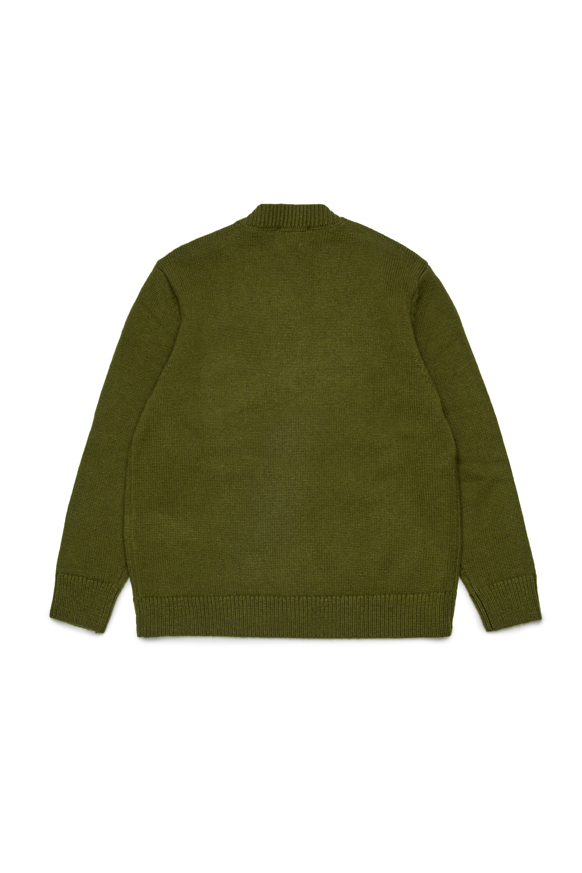 Diesel - KRAMCARDIGAN, Cardigan in lana Uomo in Verde - 2