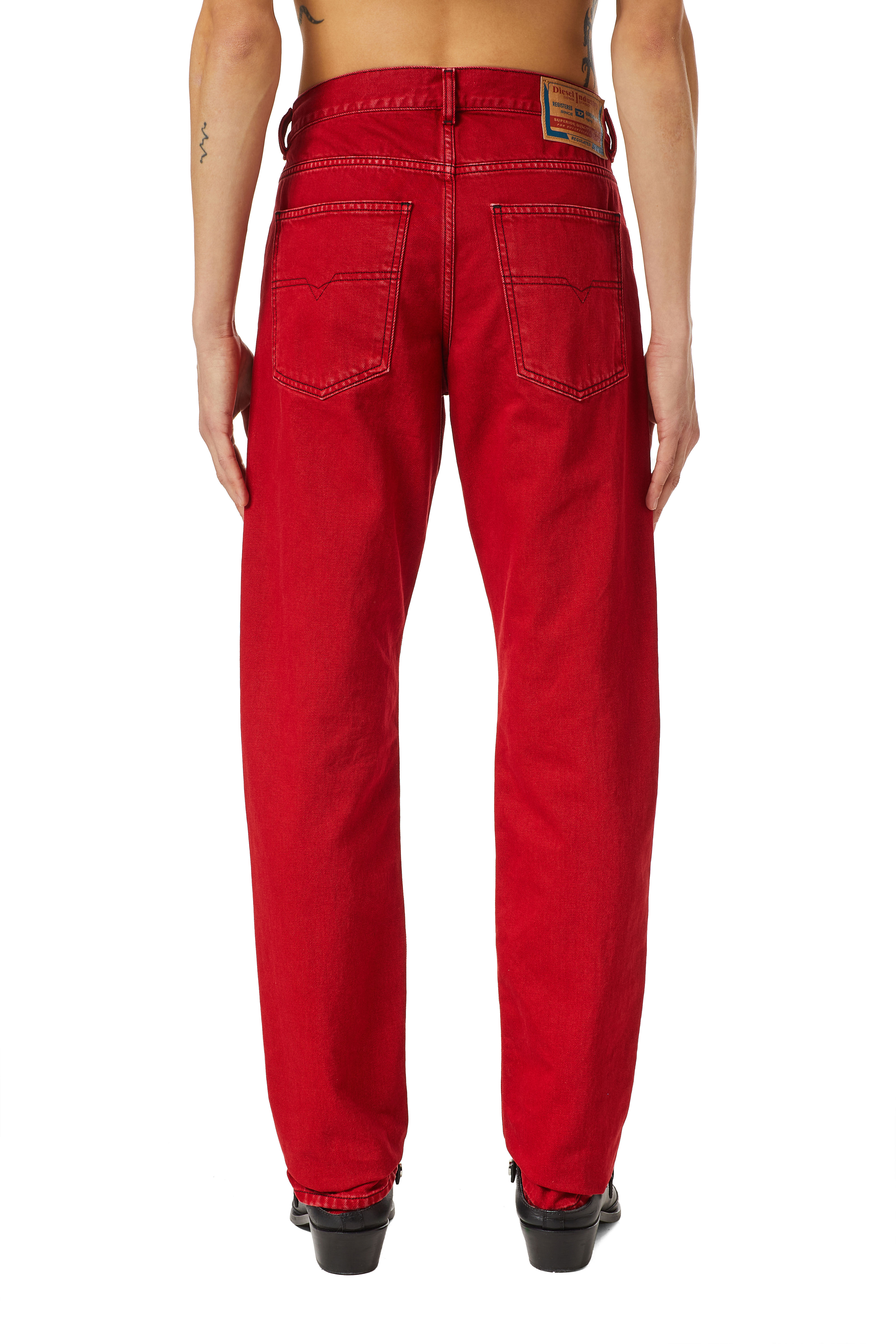Diesel - 1995 09C43 Straight Jeans, Rosso - Image 4
