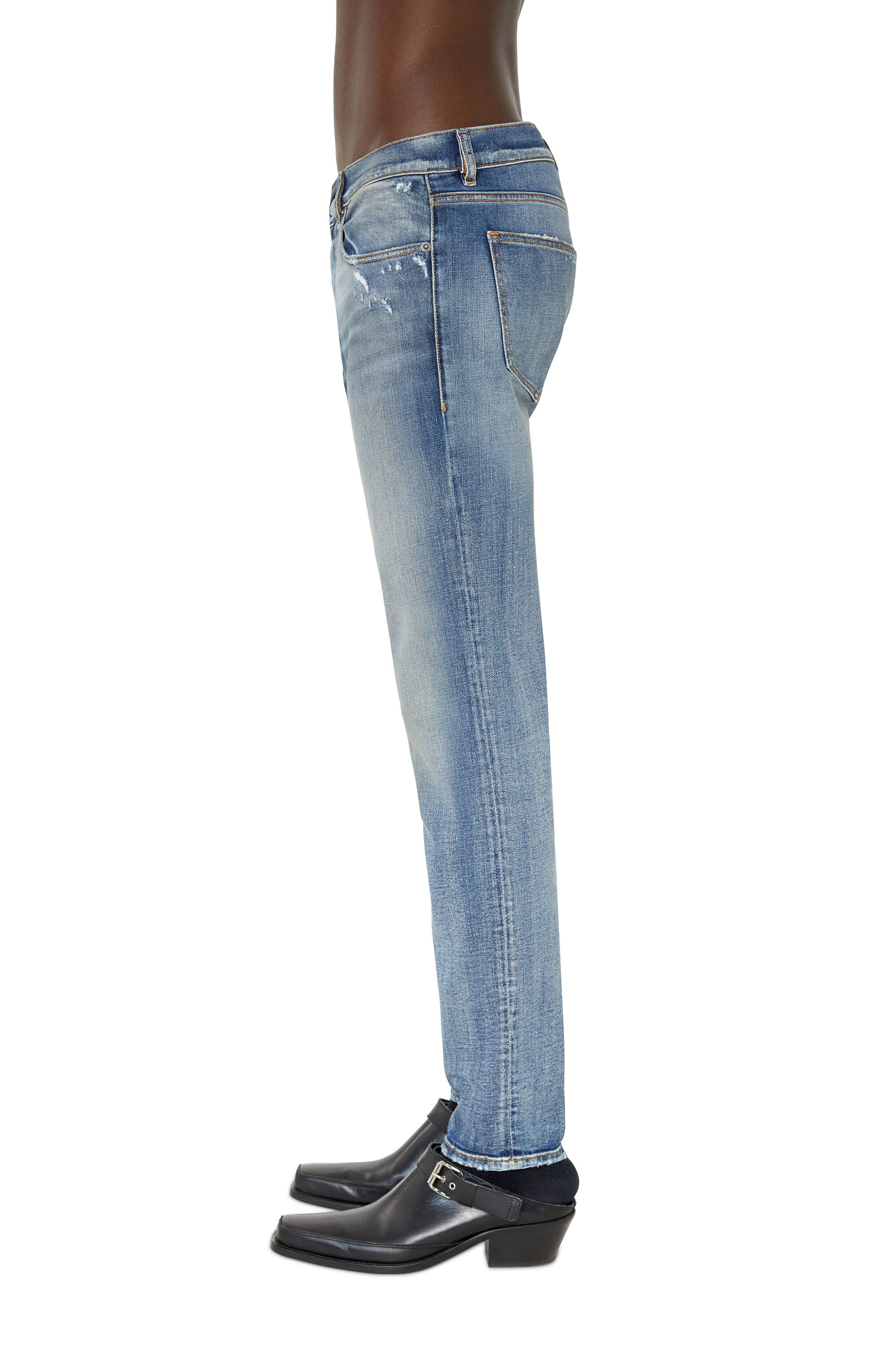 Diesel - 2019 D-STRUKT 09E15 Slim Jeans, Blu medio - Image 5
