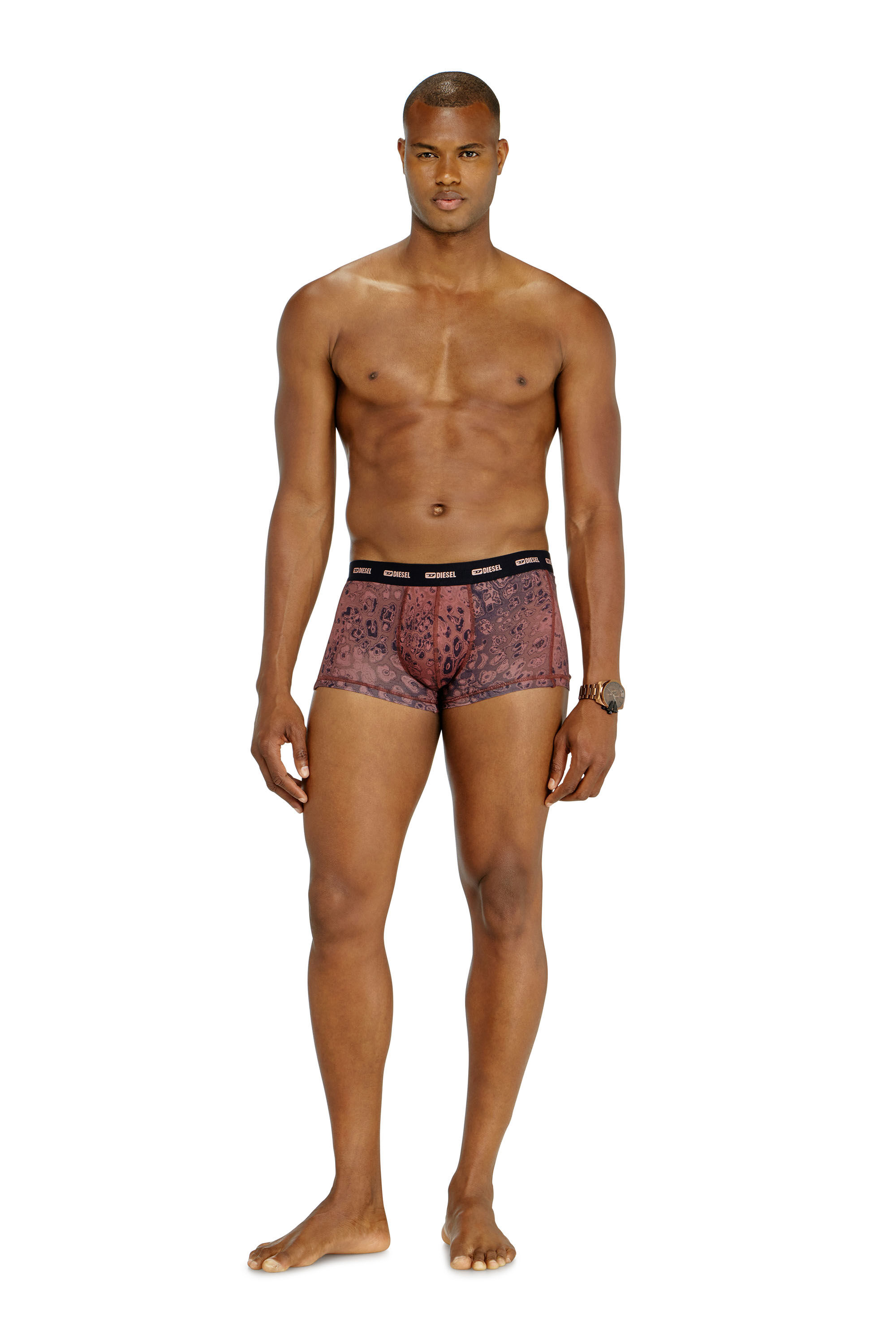 Diesel - DAMIEN-UTLT-3PACK, Set da tre boxer in cotone elasticizzato Uomo in Viola - 1