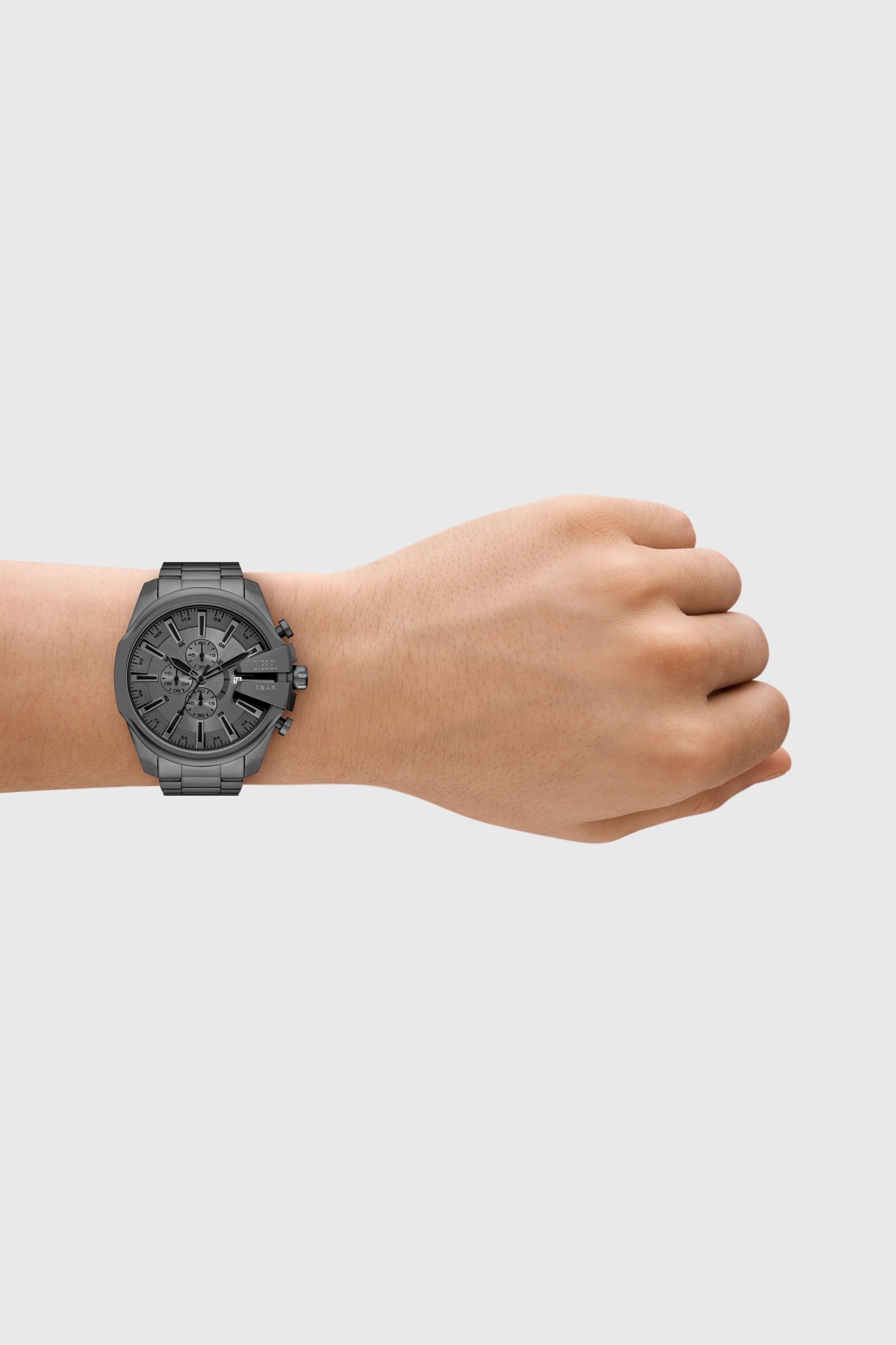 Diesel - DZ4676, Orologio Mega Chief Slim in acciaio inossidabile Uomo in Grigio - 4