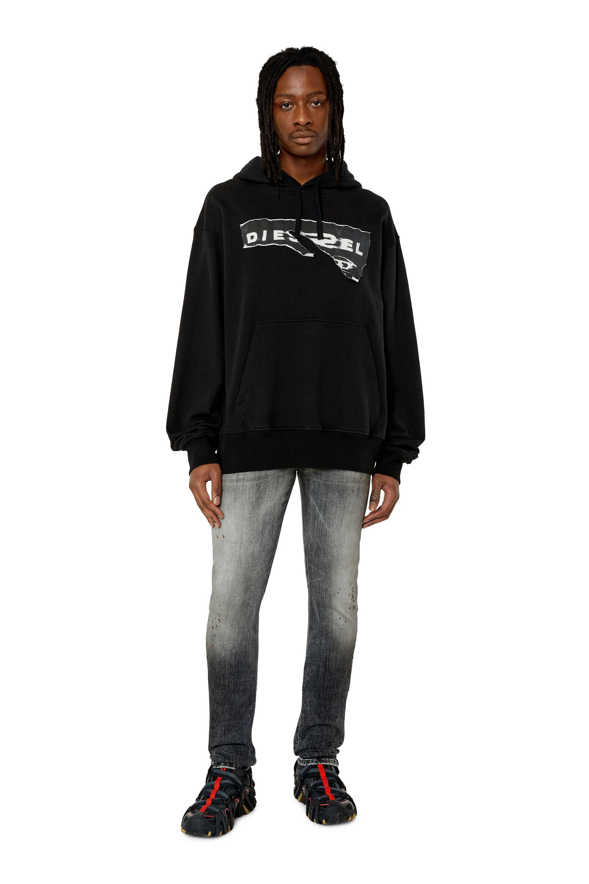 Diesel - Skinny Jeans 1979 Sleenker 09E70 Uomo, Nero/Grigio scuro - Image 1