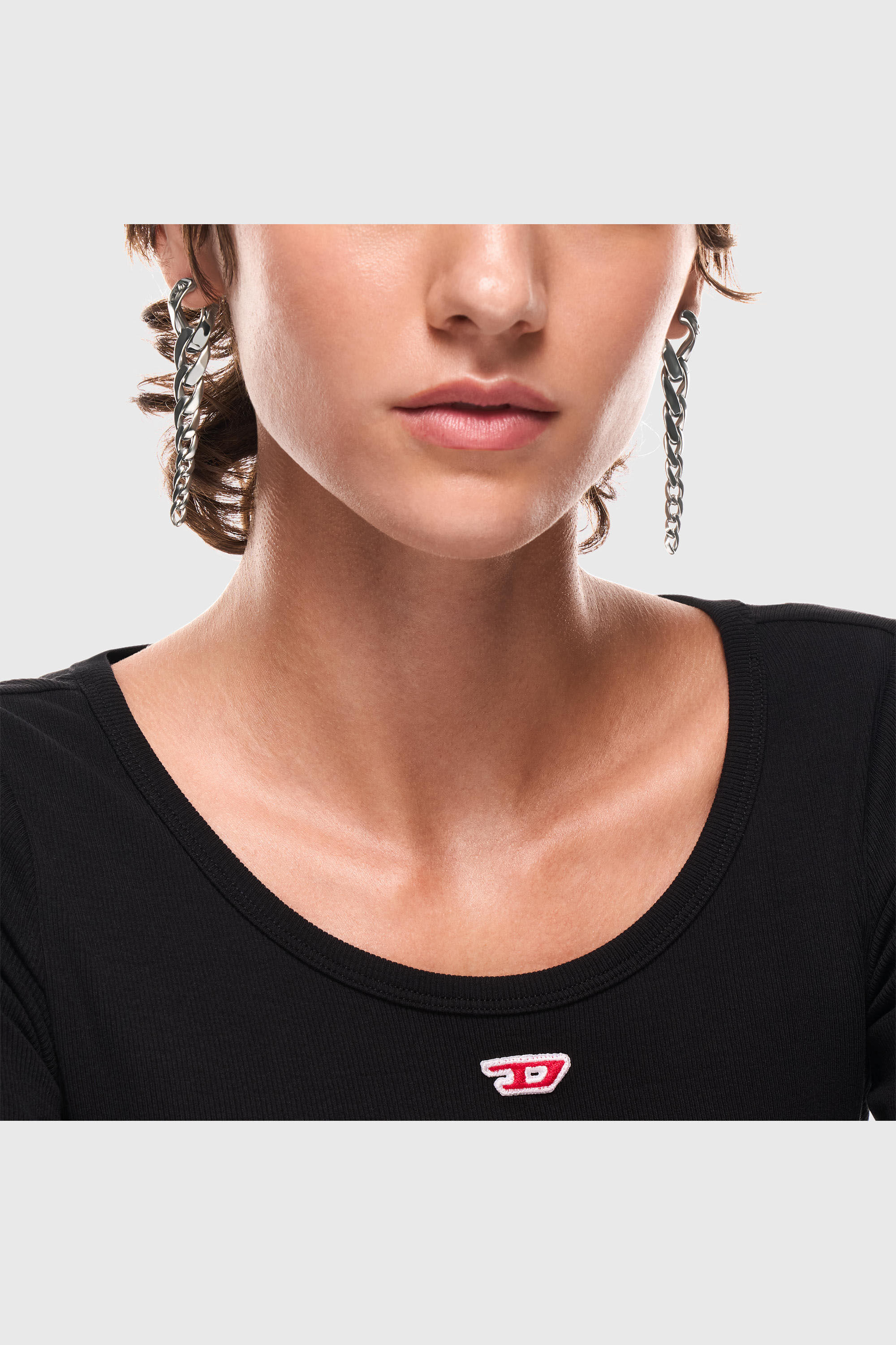 Diesel - DX1719040, Orecchini pendenti in acciaio inox Unisex in Argento - 3