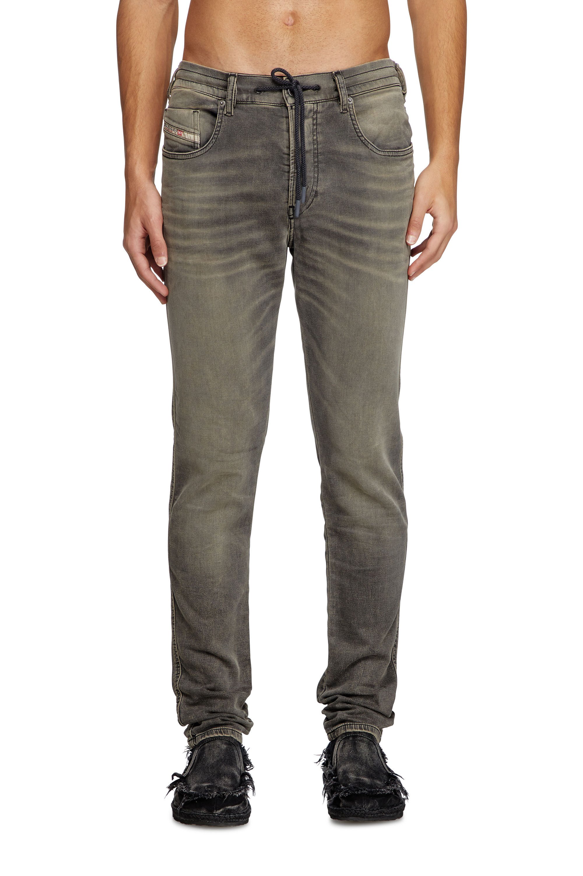 Diesel - Slim 2060 D-Strukt Joggjeans® 068PD Uomo, Grigio Chiaro - Image 3
