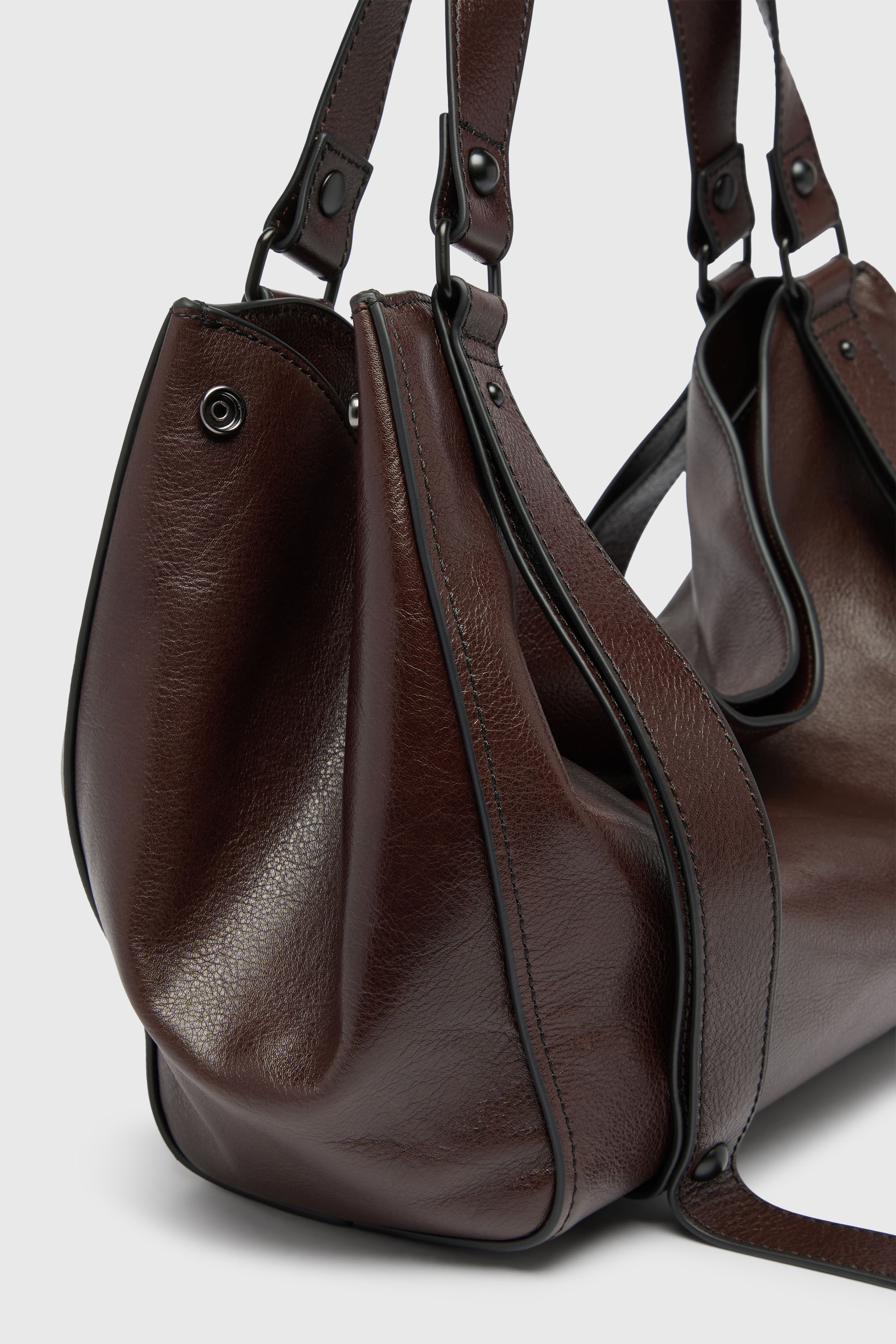 Diesel - D-ONE TOPHANDLE M, D-One - Borsa media a mano media in pelle Unisex in Marrone - 6