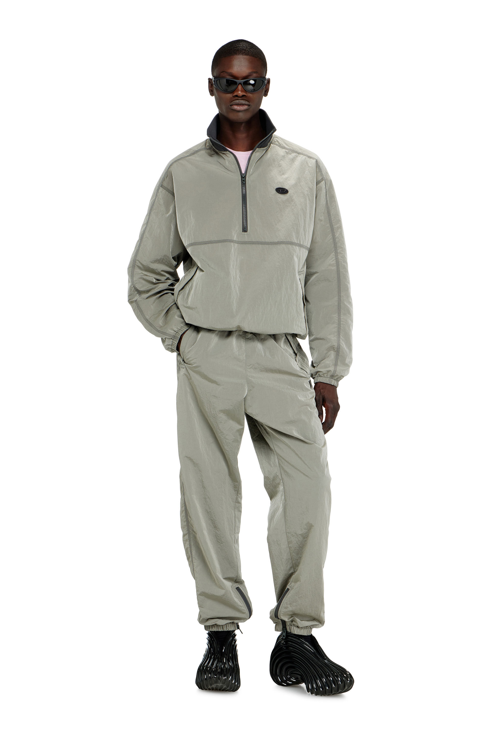 Diesel - MELISSA QUANTUM SNEAKERS X, Sneaker slip-on in Melflex&reg; Unisex in Nero - 8