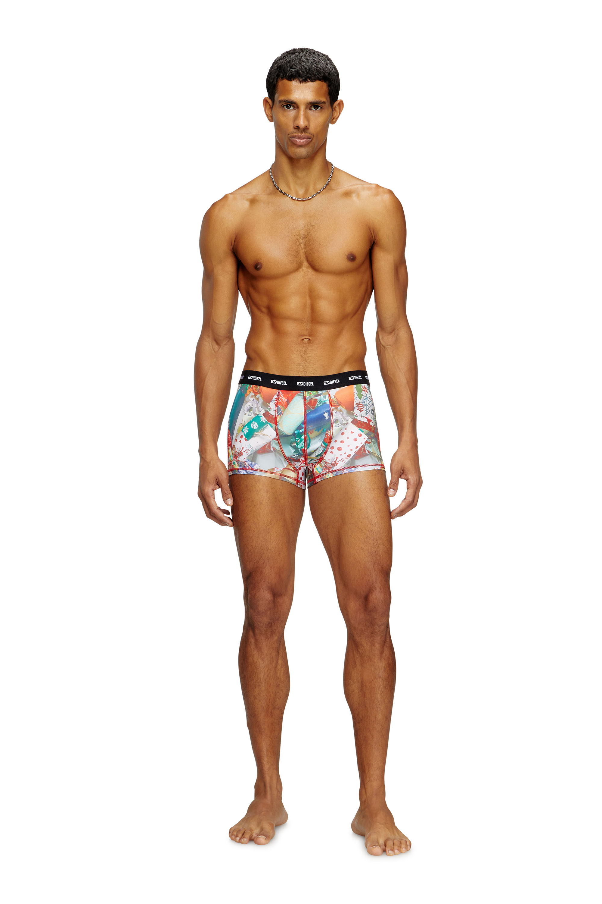 Diesel - DAMIEN-UTLT, Boxer elasticizzati con stampa all-over Uomo in Multicolor - 1