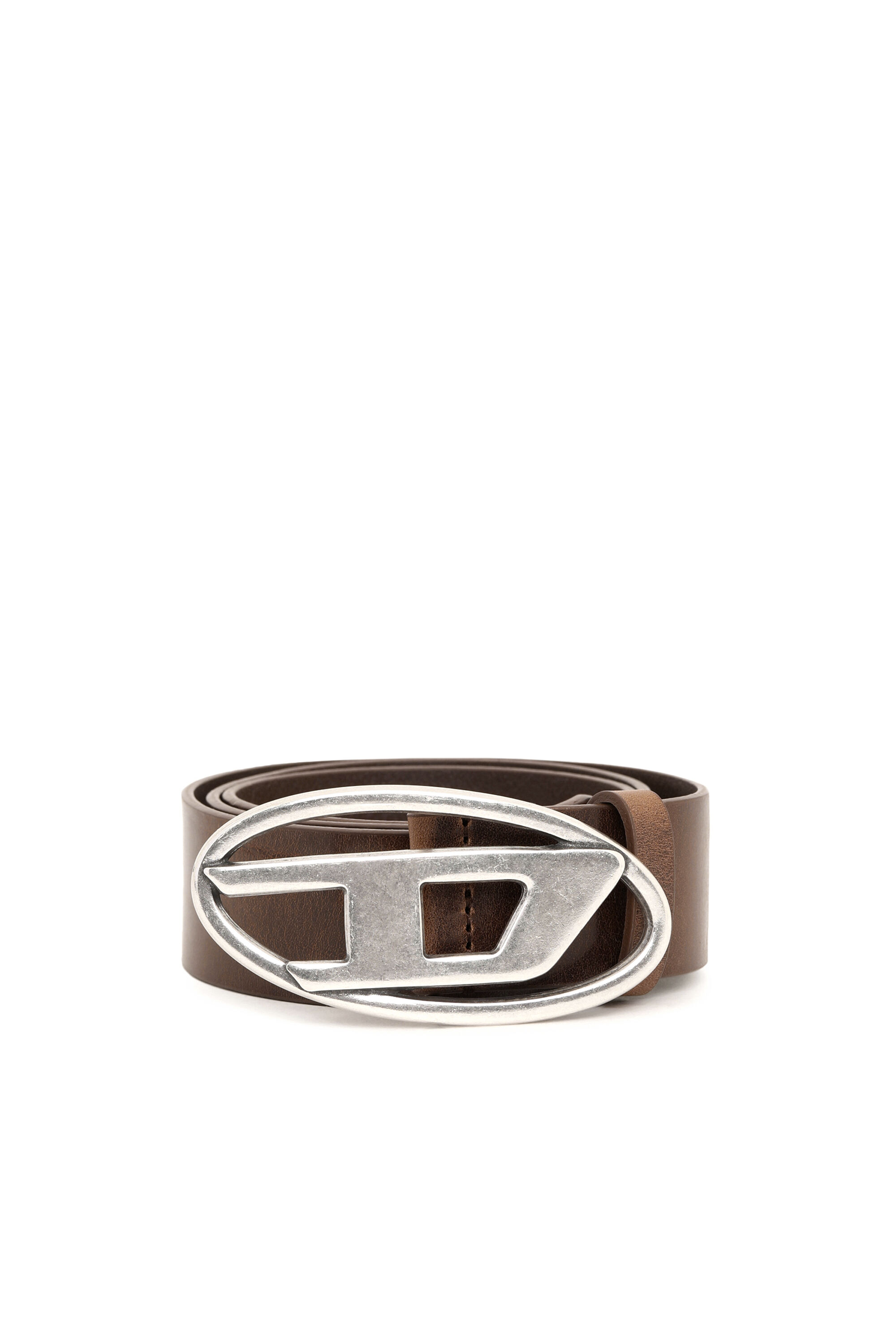【2024】お歳暮・冬ギフト | 高島屋オンラインスト Belt Leather B-1DR: with Diesel | buckle logo D silver 小物