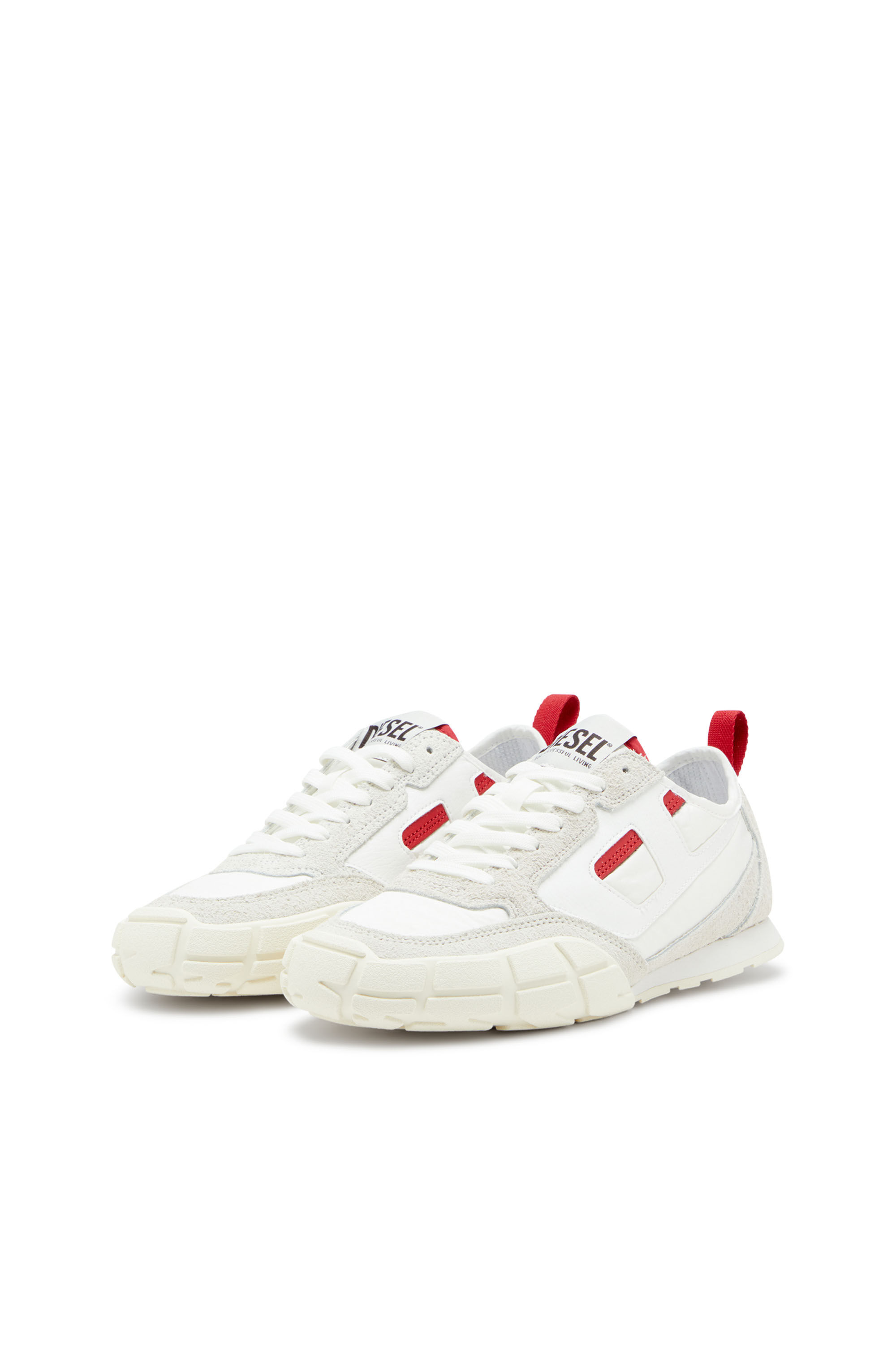 Diesel - S-PAGODHA LOW W, Sneaker in pelle, suede e ripstop Donna in ToBeDefined - 8