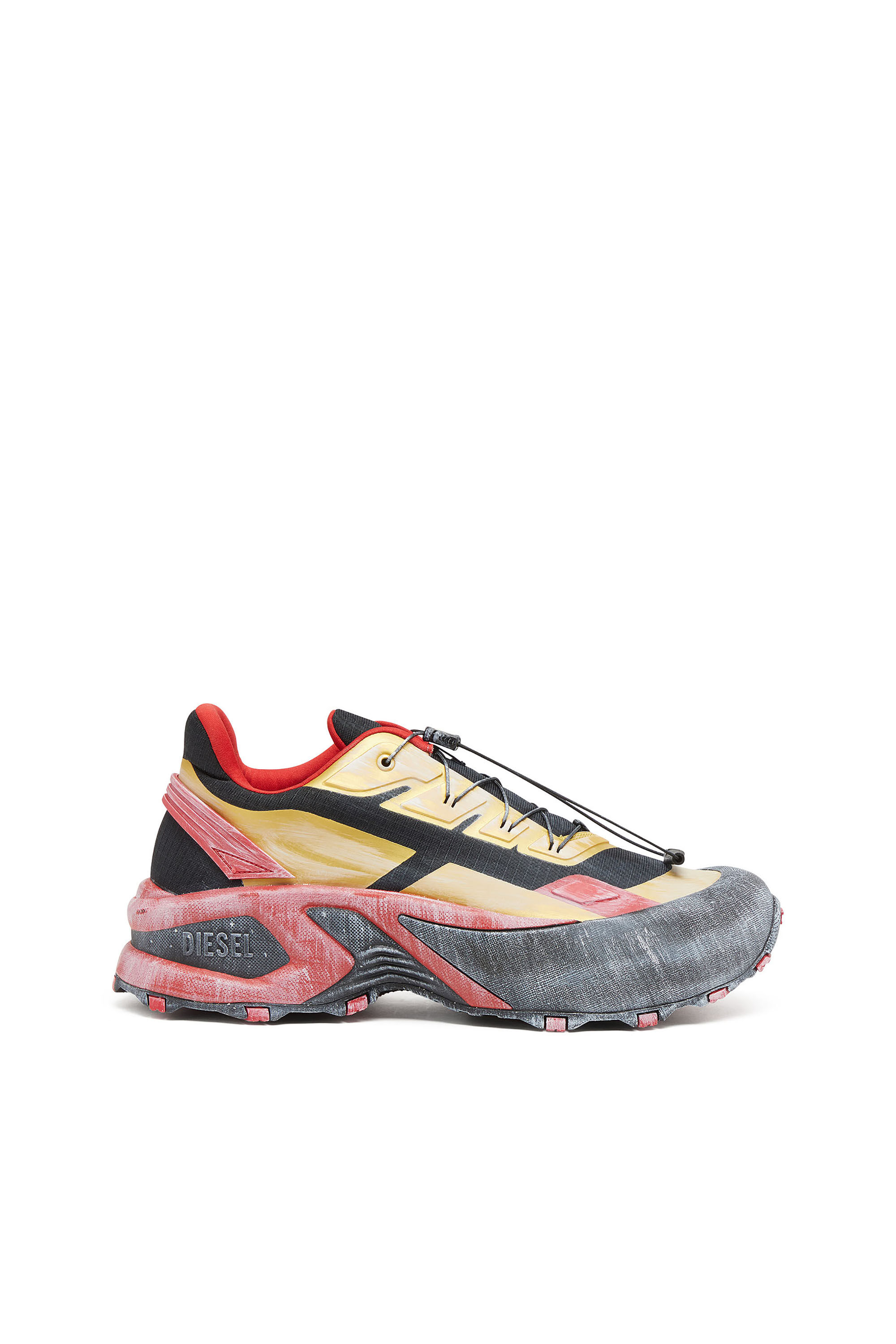 Diesel - D-CAGE RUNNER, D-Cage-Distressed chunky sneakers in ripstop Uomo in Multicolor - 1