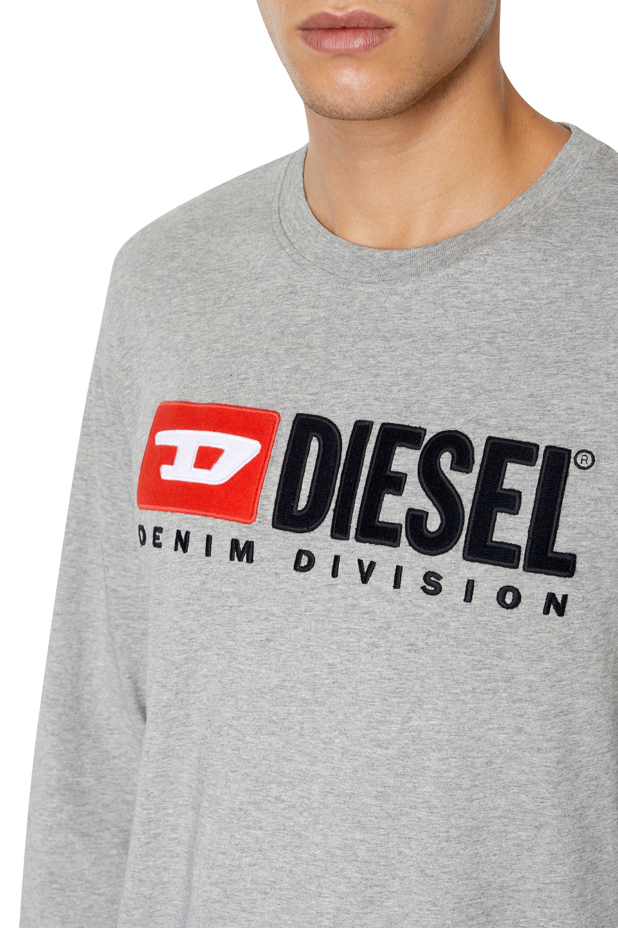 Diesel - T-JUST-LS-DIV, Grigio - Image 6