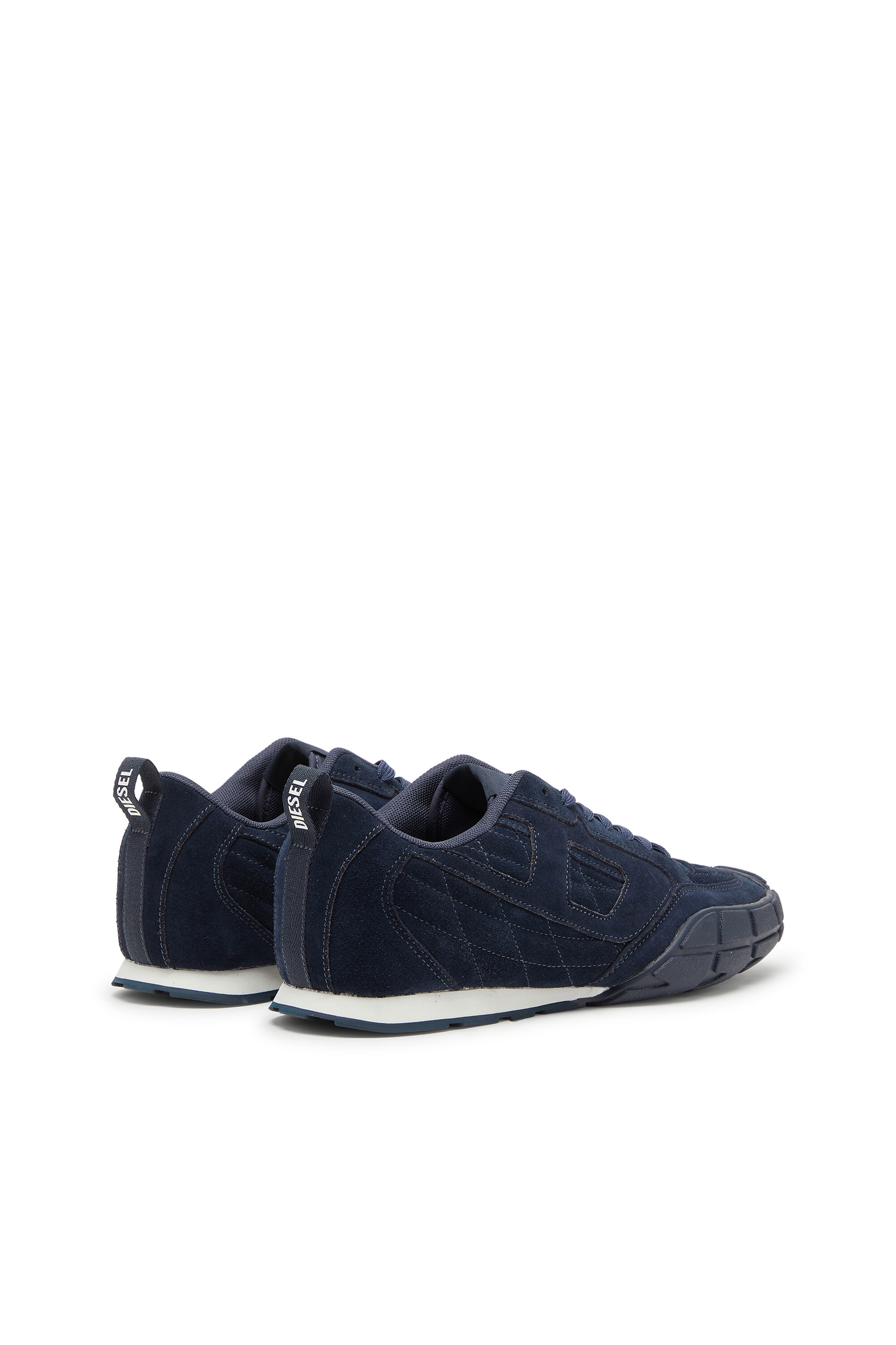 Diesel - S-PAGODHA LOW, S-Pagodha-Sneaker in suede trapuntato Uomo in Blu - 3