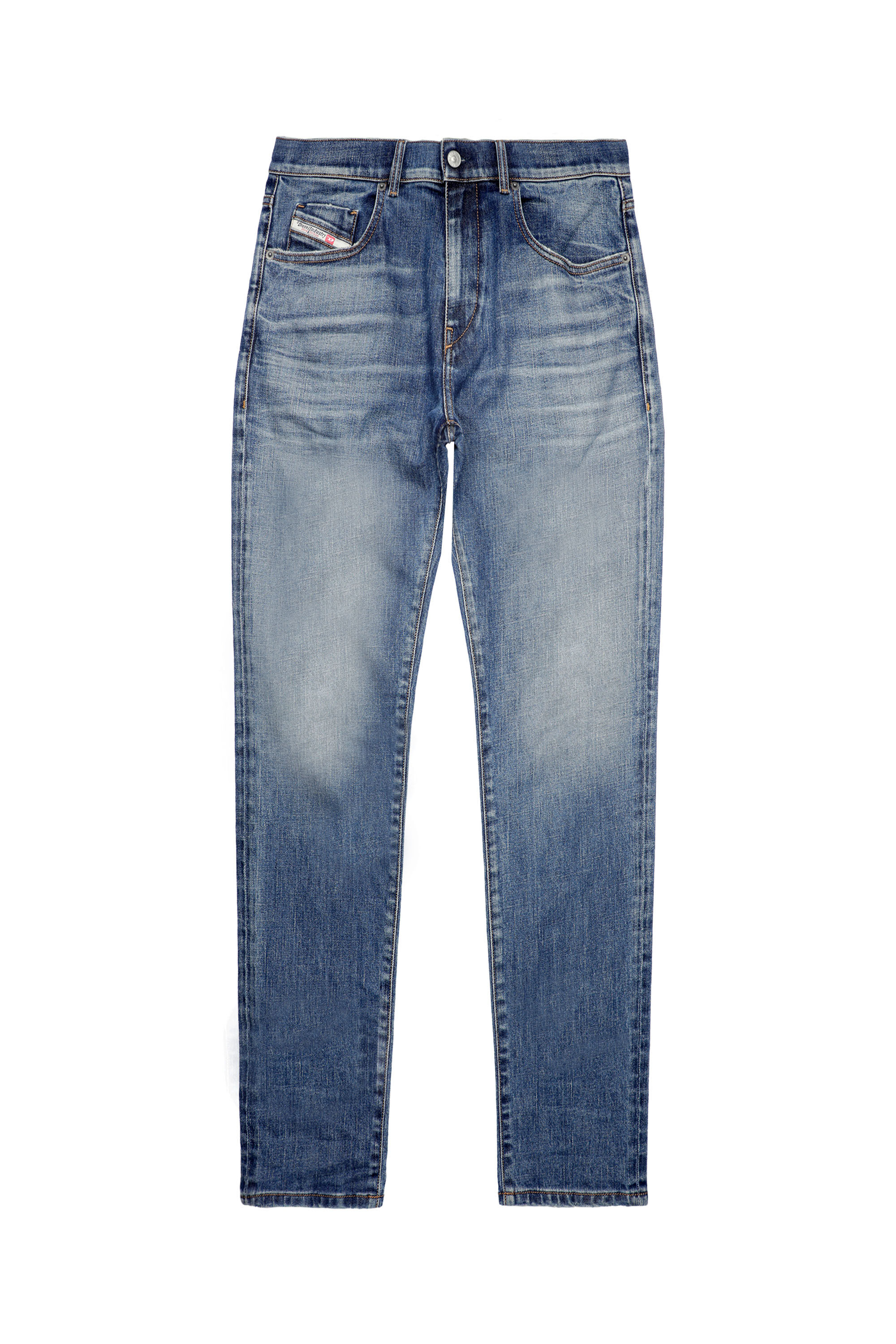 Diesel - 2019 D-STRUKT 09C61 Slim Jeans, Blu medio - Image 2