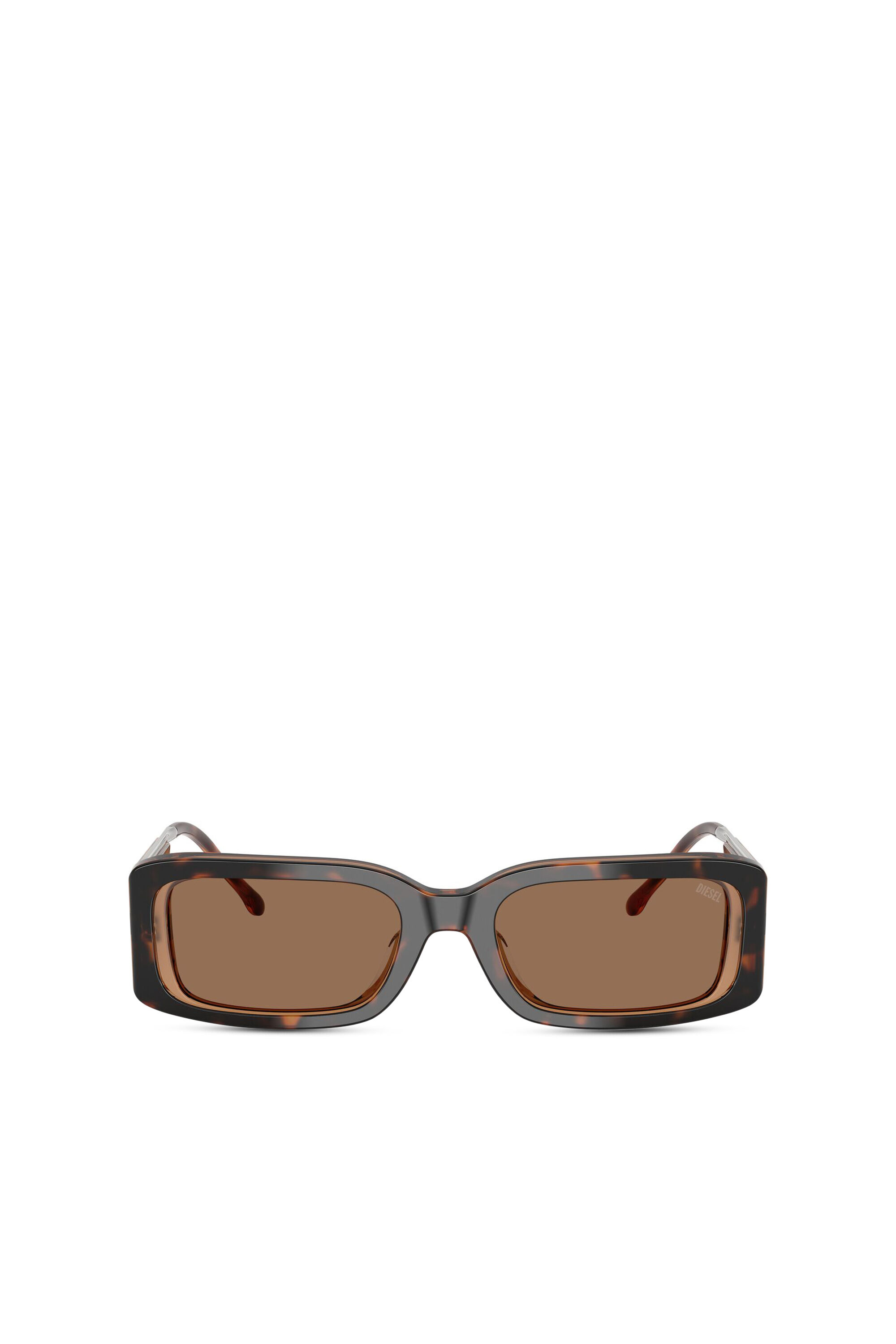 Diesel - 0DL2017U, Unisex's Rectangle sunglasses in Brown - 1